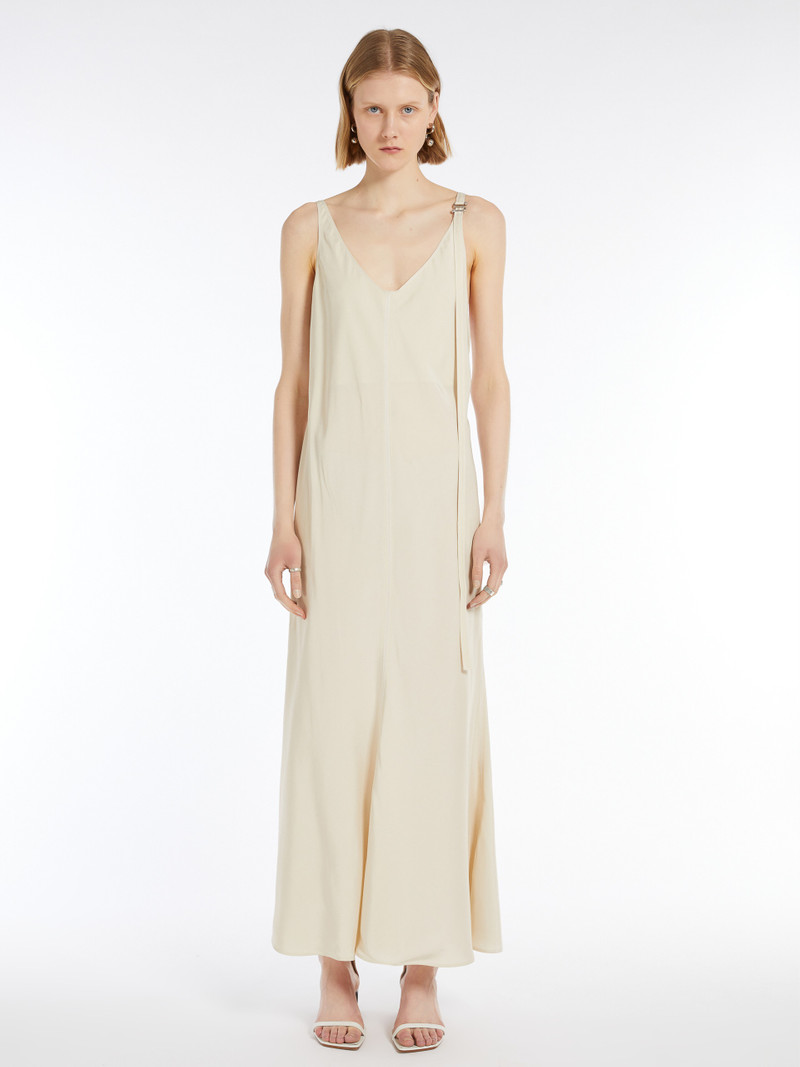 UNIONE Long dress with removable shoulder strap detail 3
