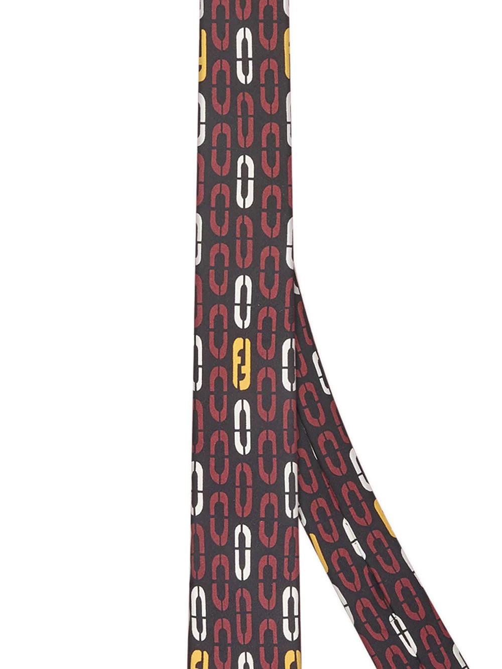 oval pattern skinny tie - 3