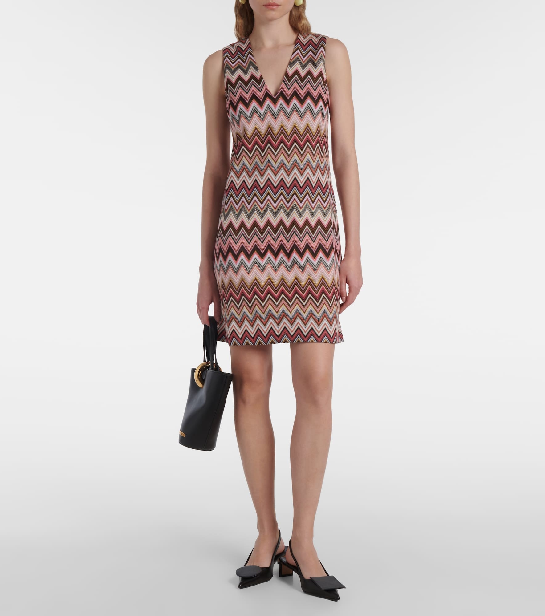 Zigzag lamé minidress - 2