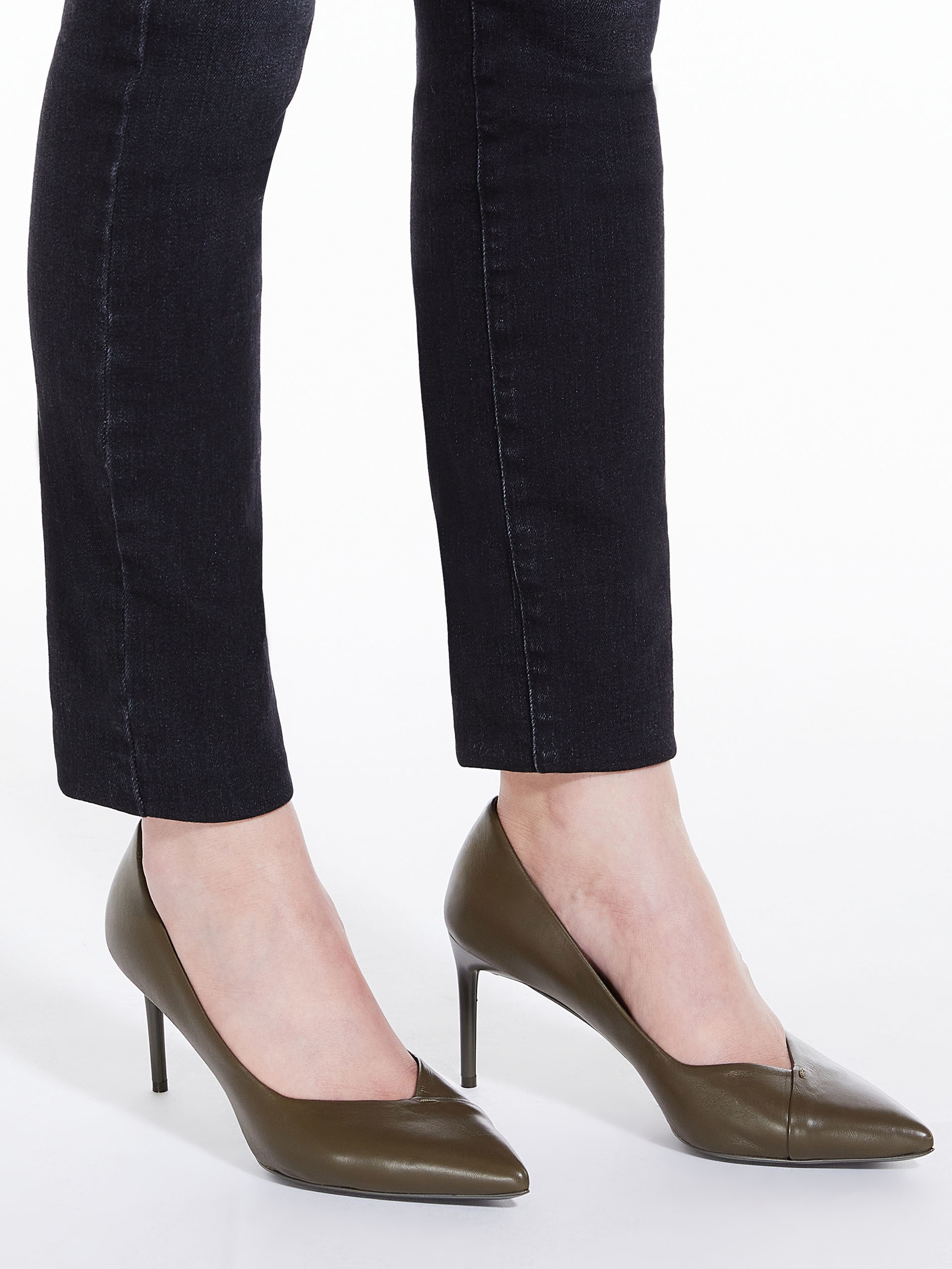 PHYLLIS Nappa leather court shoes - 6