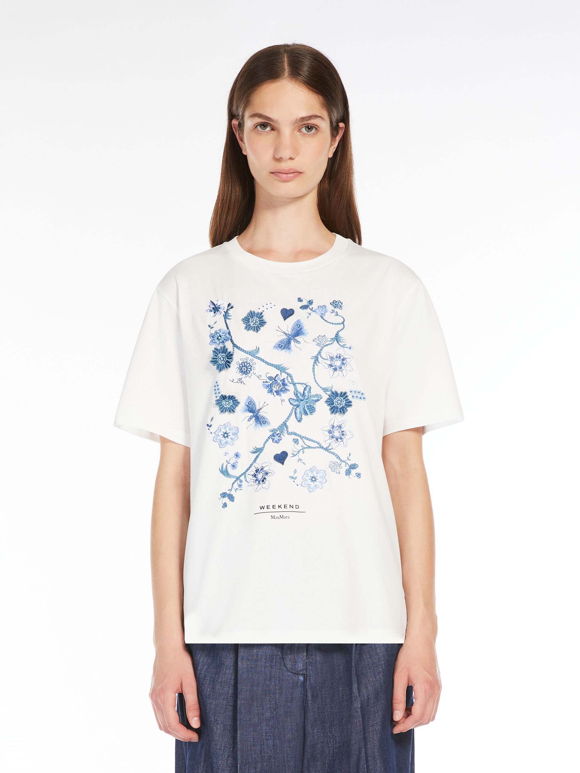 BARBANO Cotton T-shirt with embroidered lettering detail - 3