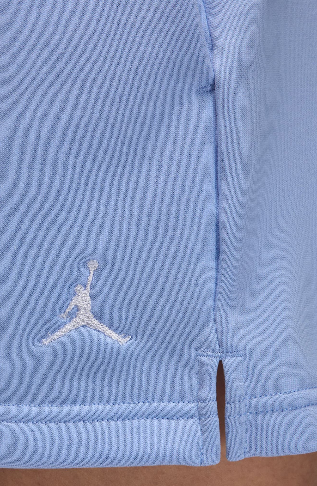 Jordan Brooklyn Fleece Sweat Shorts in Aluminum/White at Nordstrom - 3