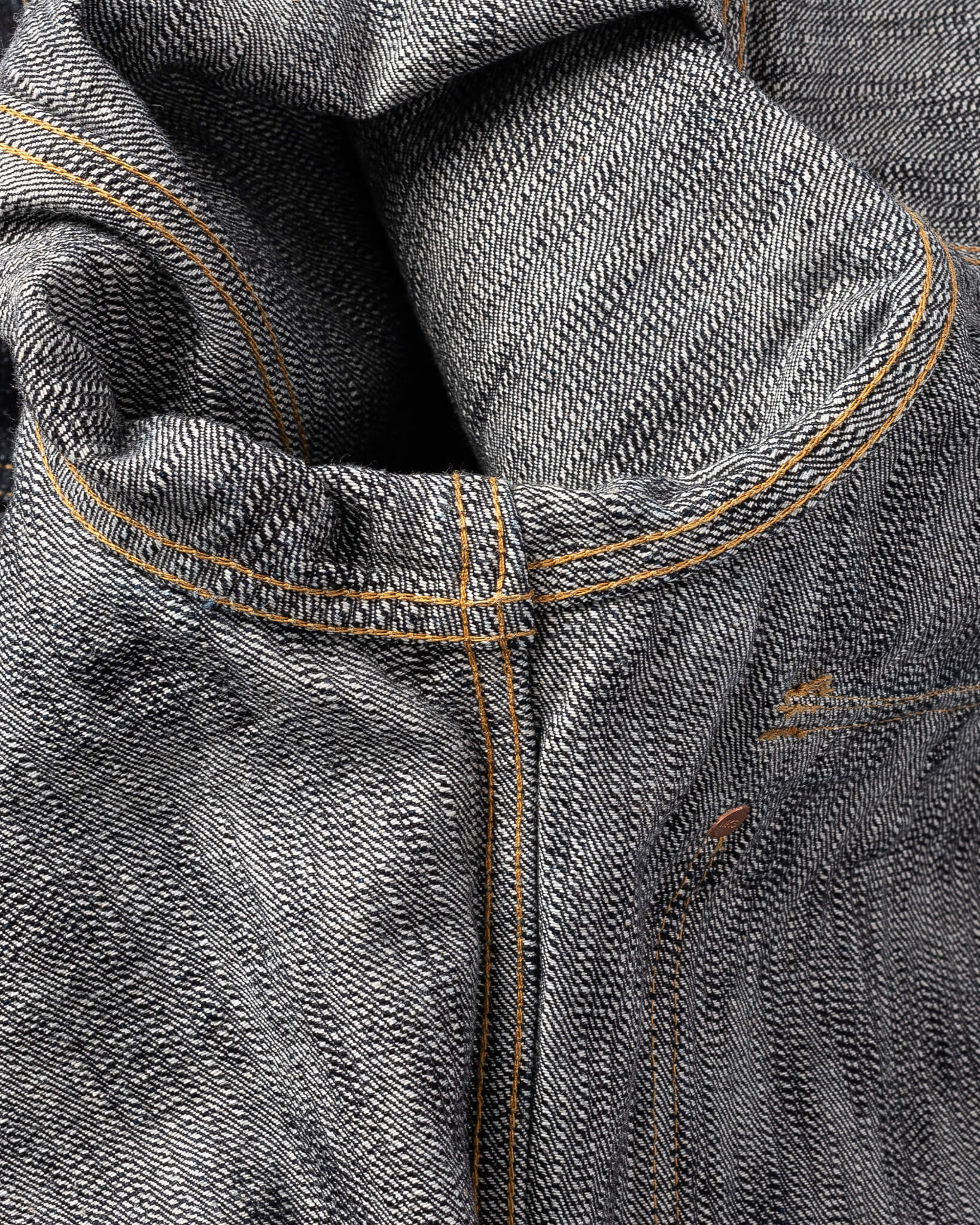 IHJ-507-SLB 16oz Slubby Selvedge Denim Type II Jacket - Indigo - 8
