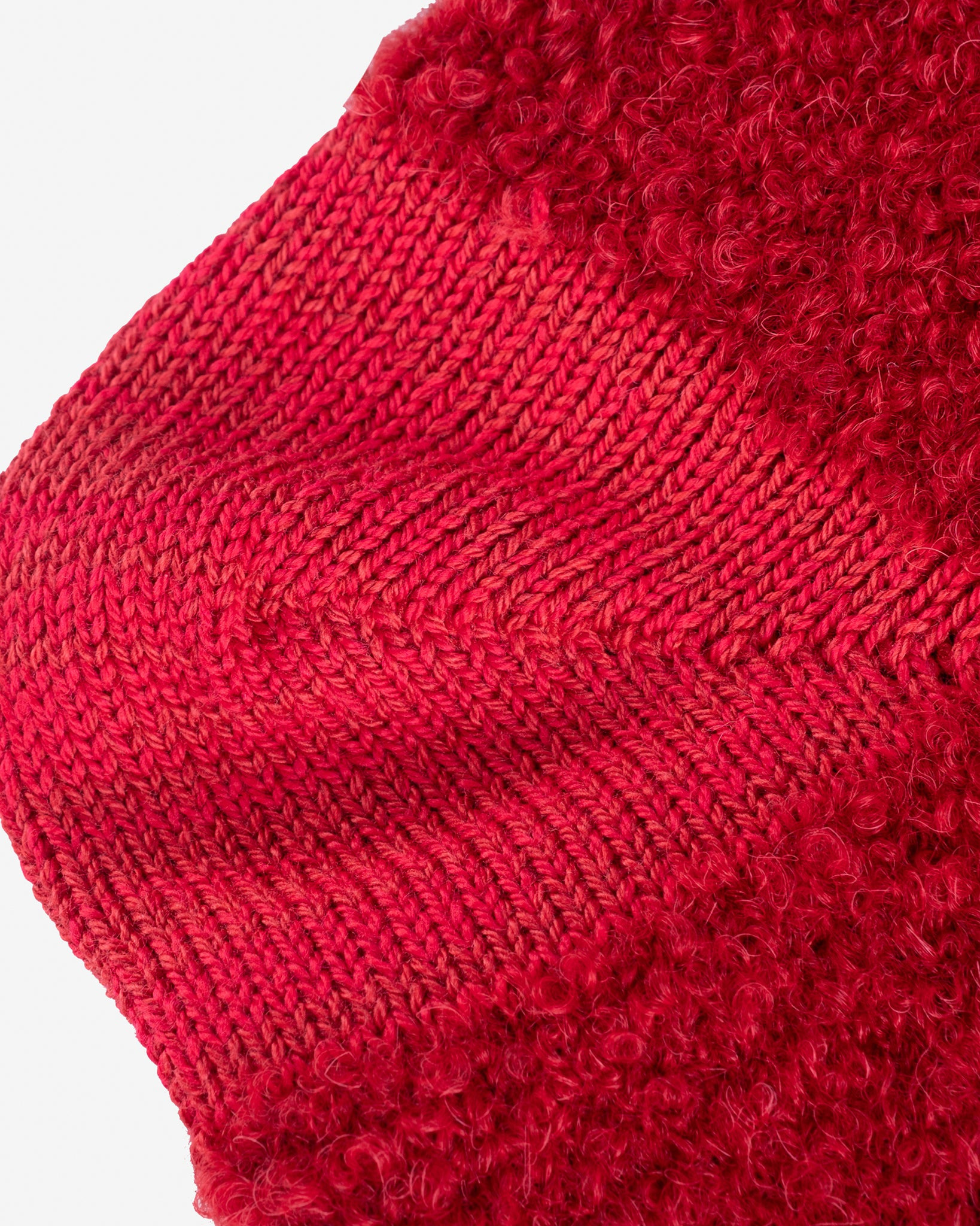 DEC-BAM-RED Decka Baby Alpaca & Merino Wool Socks - Red - 4