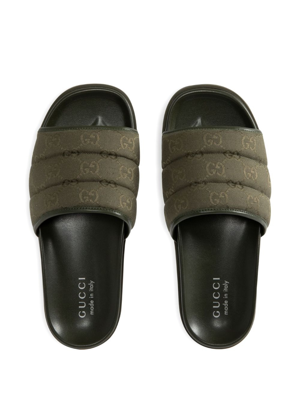 GG monogram quilted slides - 3
