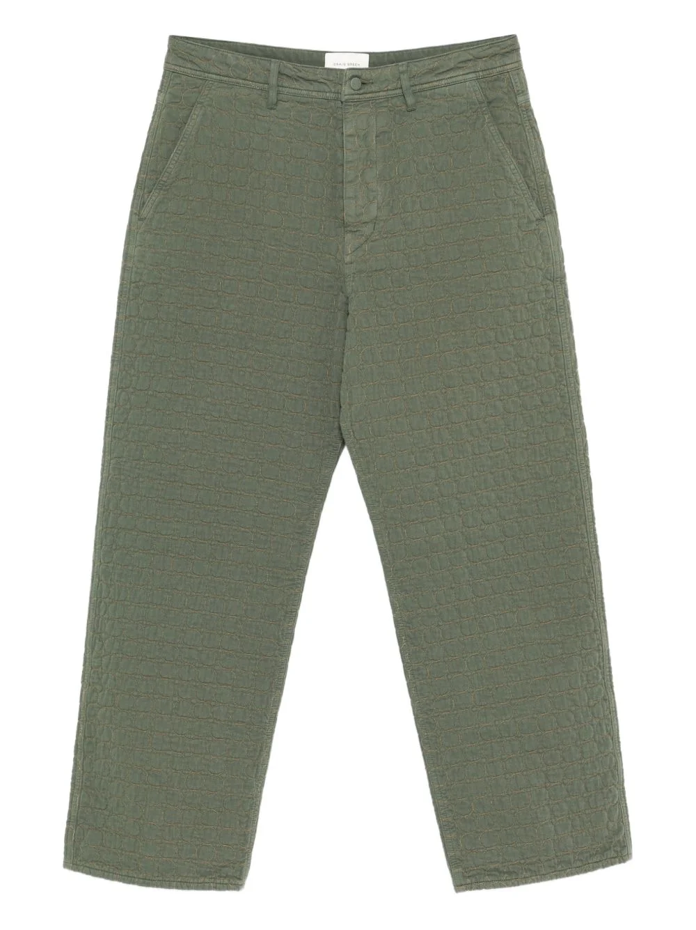 circle-quilted trousers - 1