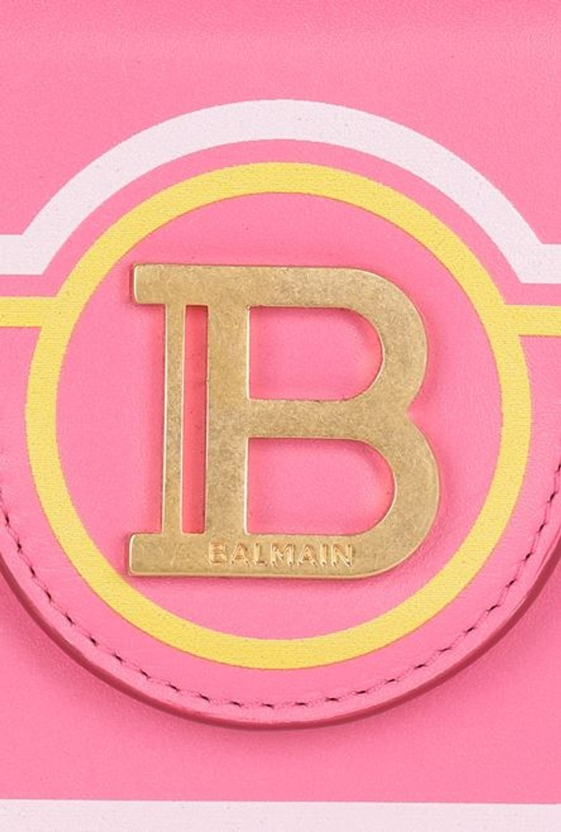 Balmain x Barbie - Mini pink calfskin card holder 5