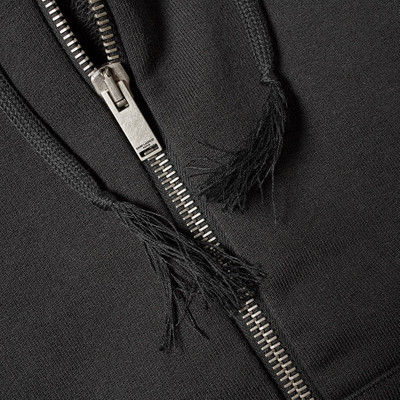 SAINT LAURENT Saint Laurent Leather Insert Zip Hoody outlook