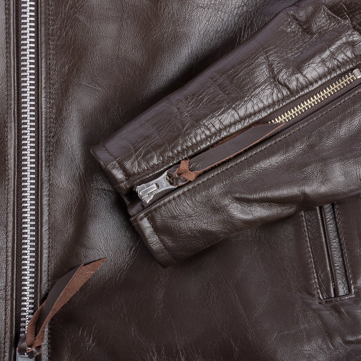 IHJ-129-BRN Japanese Horsehide Rider's Jacket - Brown - 11