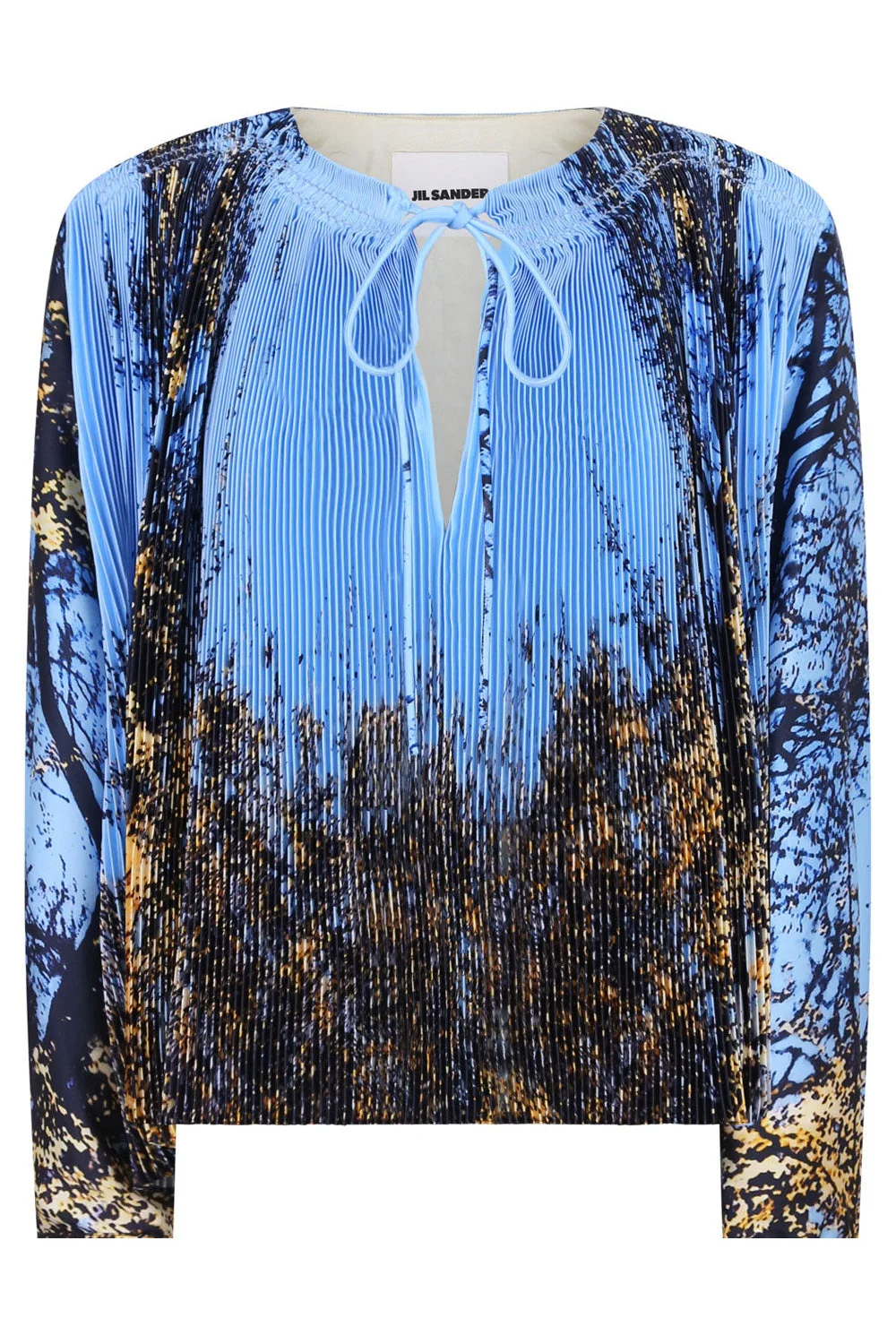 FOREST PRINT BLOUSE | BLUE - 1