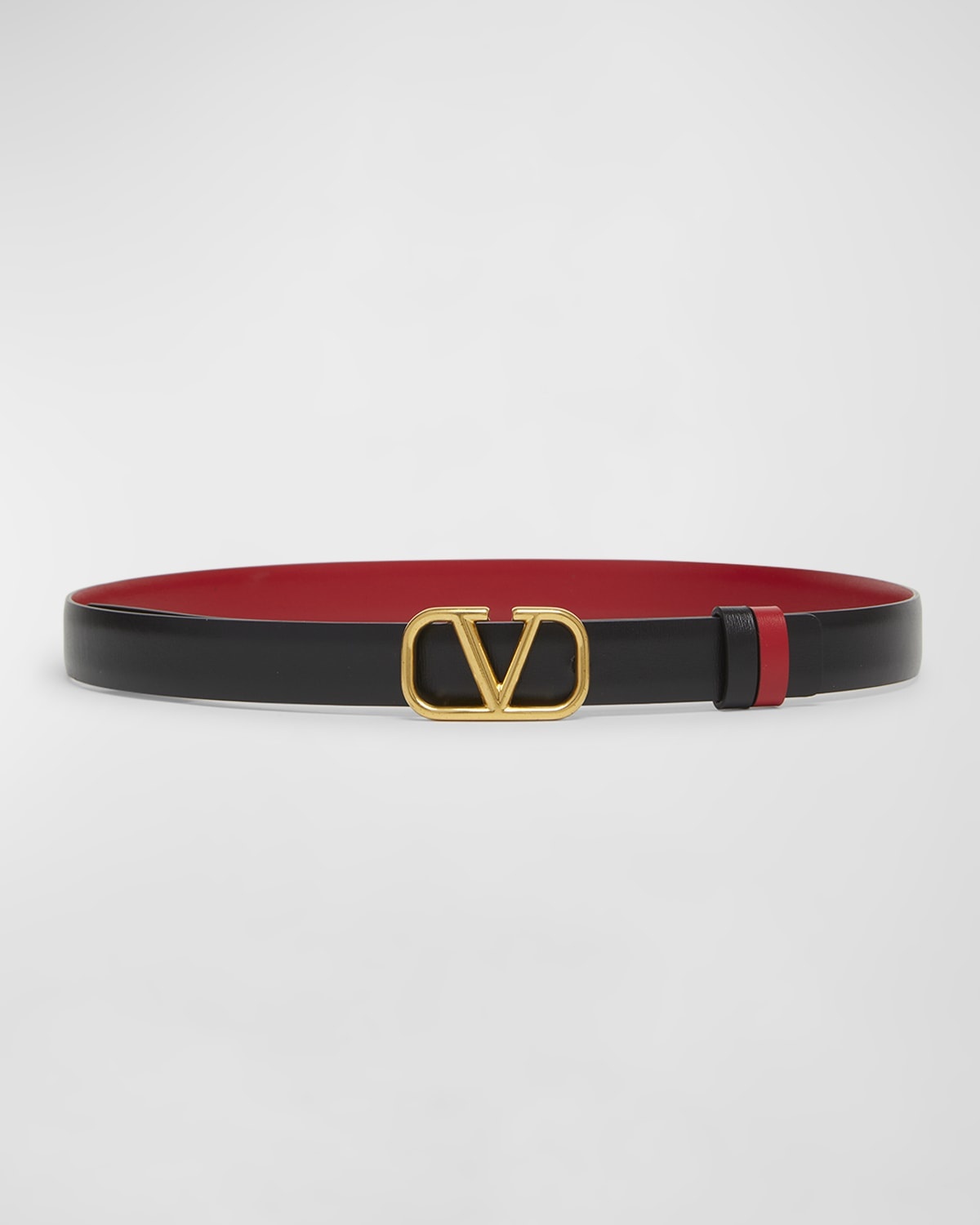 V-Logo Signature Reversible Leather H20 Belt - 3