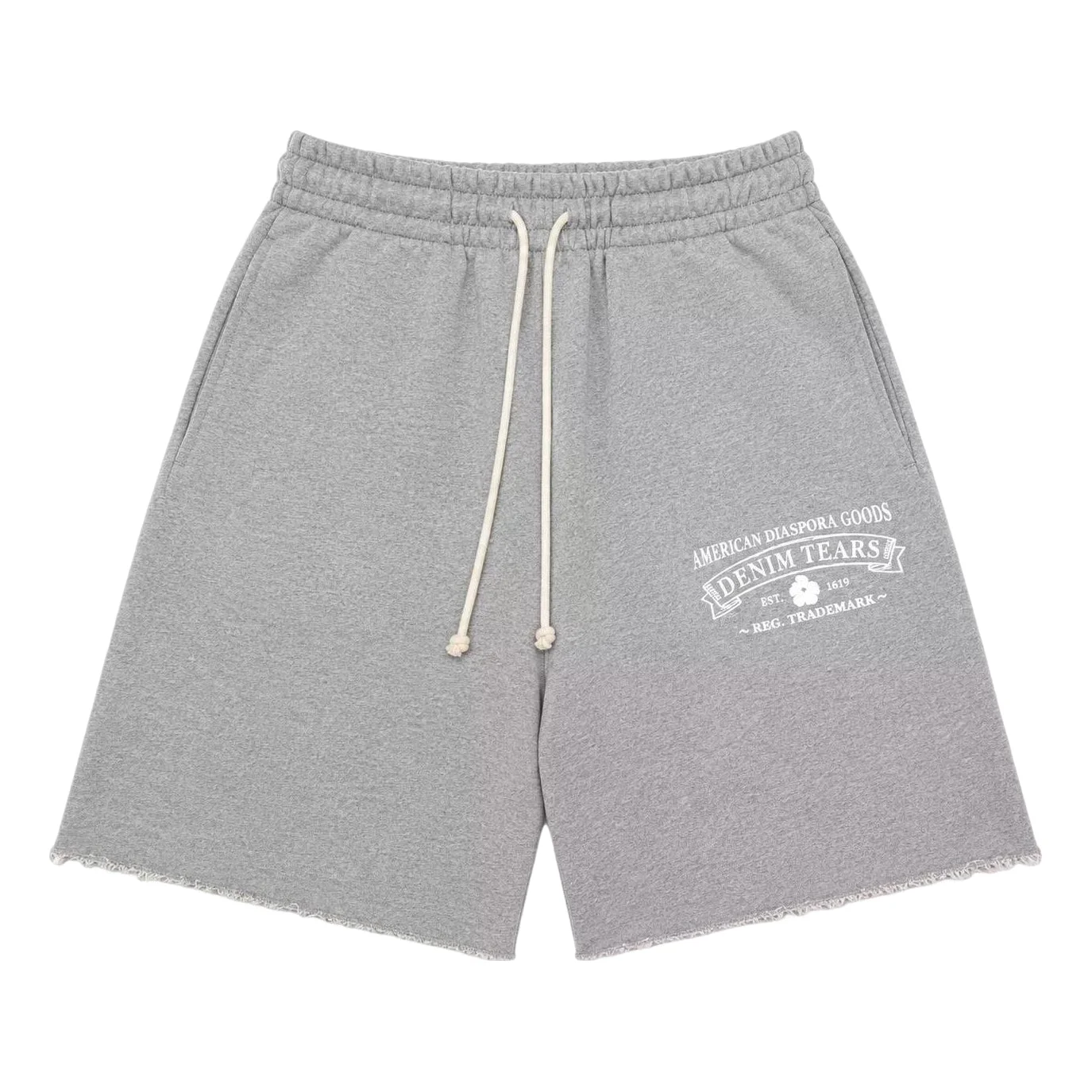 Denim Tears ADG Sweatshorts 'Grey White' SS26BRS19783681 - 1