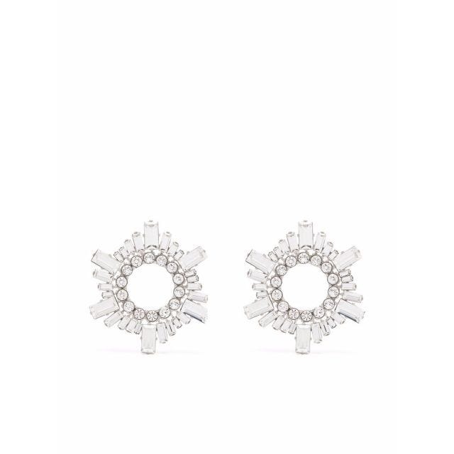Begum Mini white dangle earrings - 1
