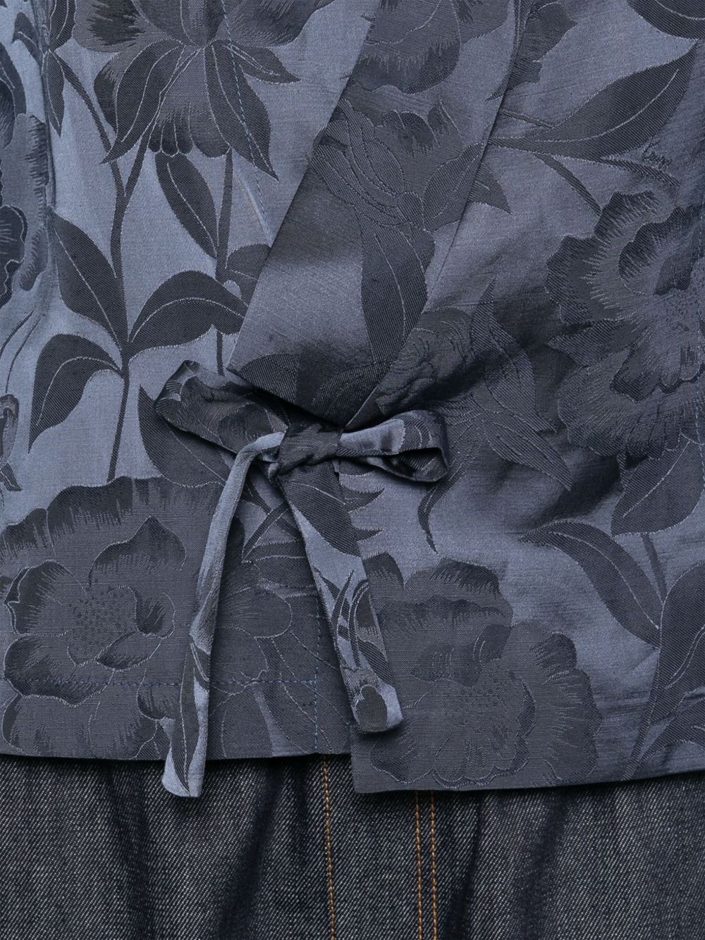 floral-jacquard jacket - 5