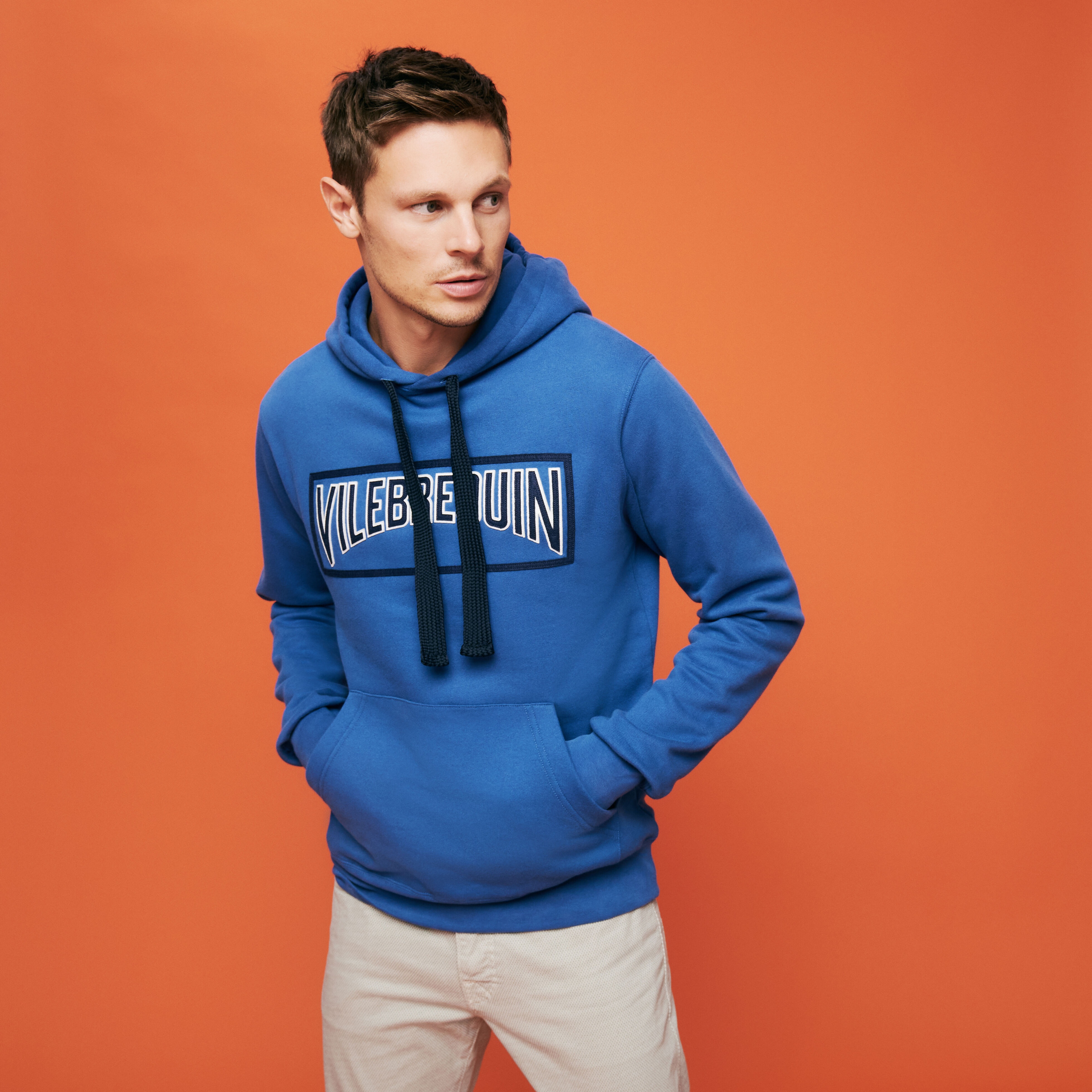 Men Cotton Hoodie Sweatshirt Solid - 3