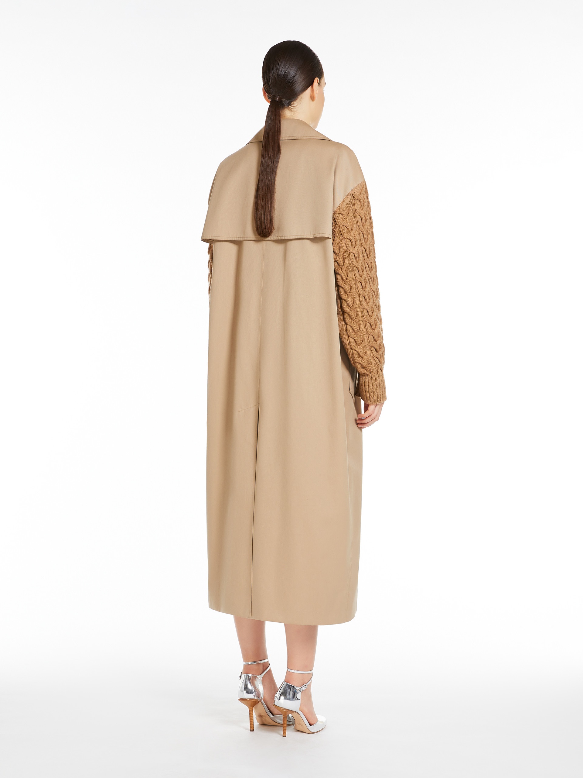 CICLADI Water-repellent gabardine trench coat - 4