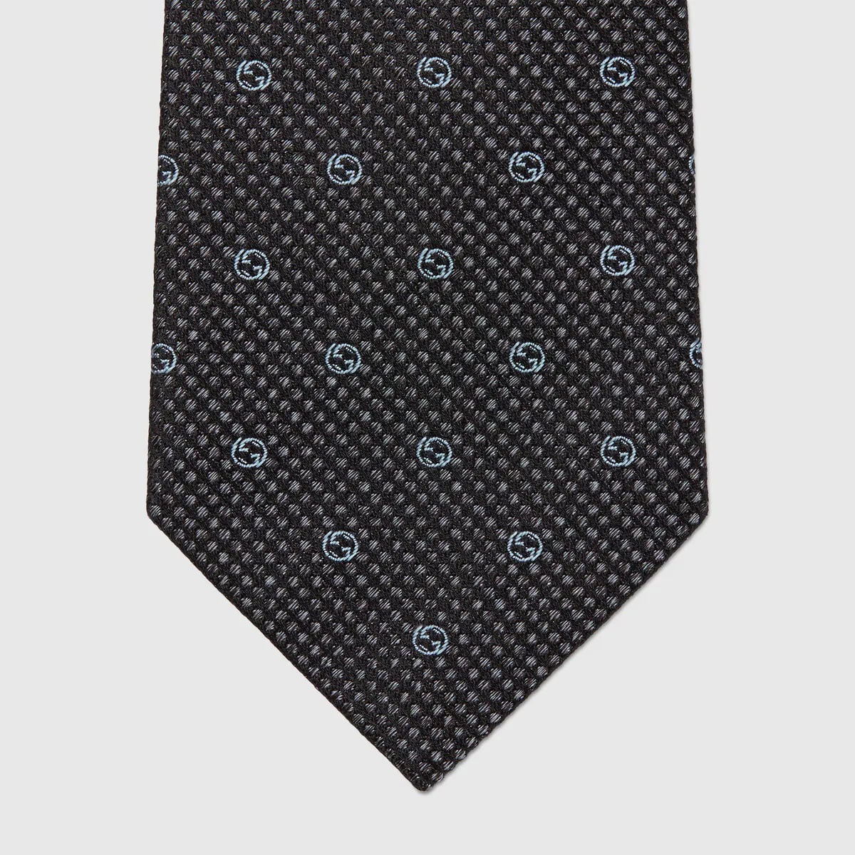 Interlocking G silk jacquard tie - 3