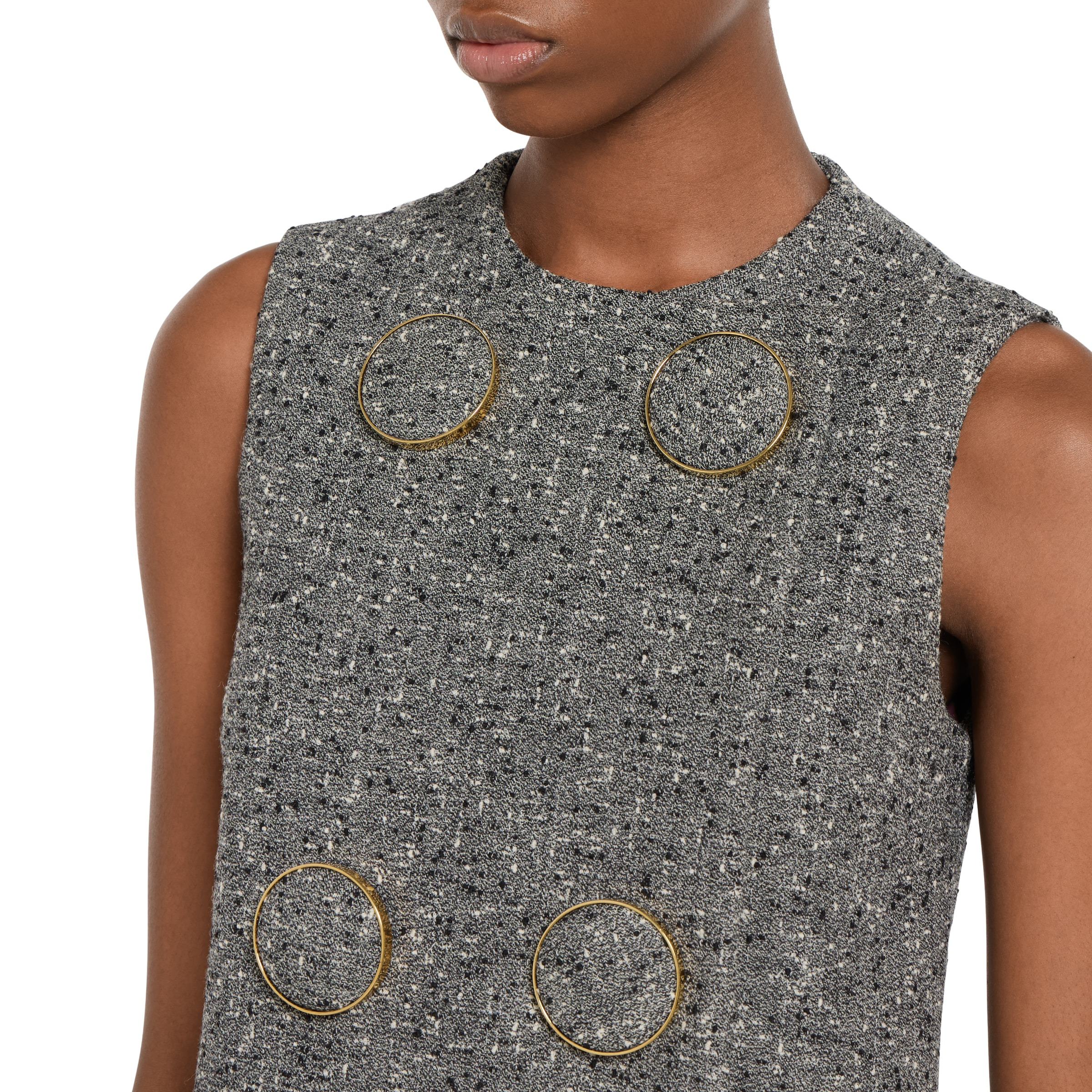 Seeded wool dress - 5