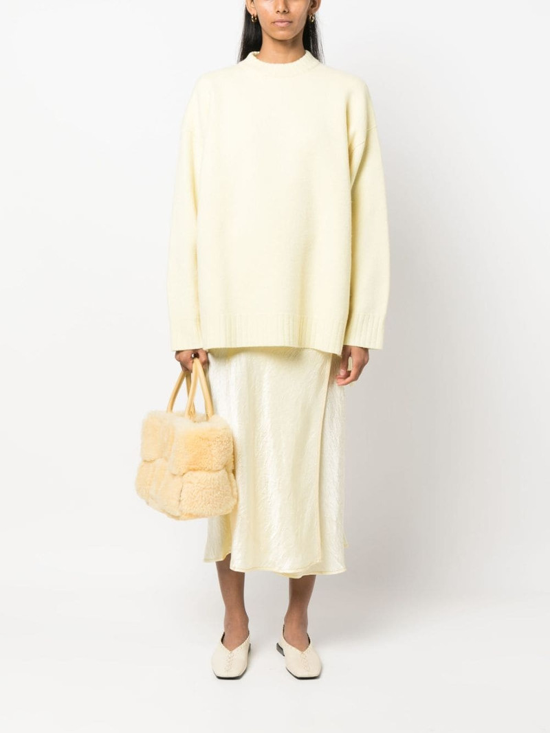 Jil Sander long-sleeve crew-neck wool jumper outlook