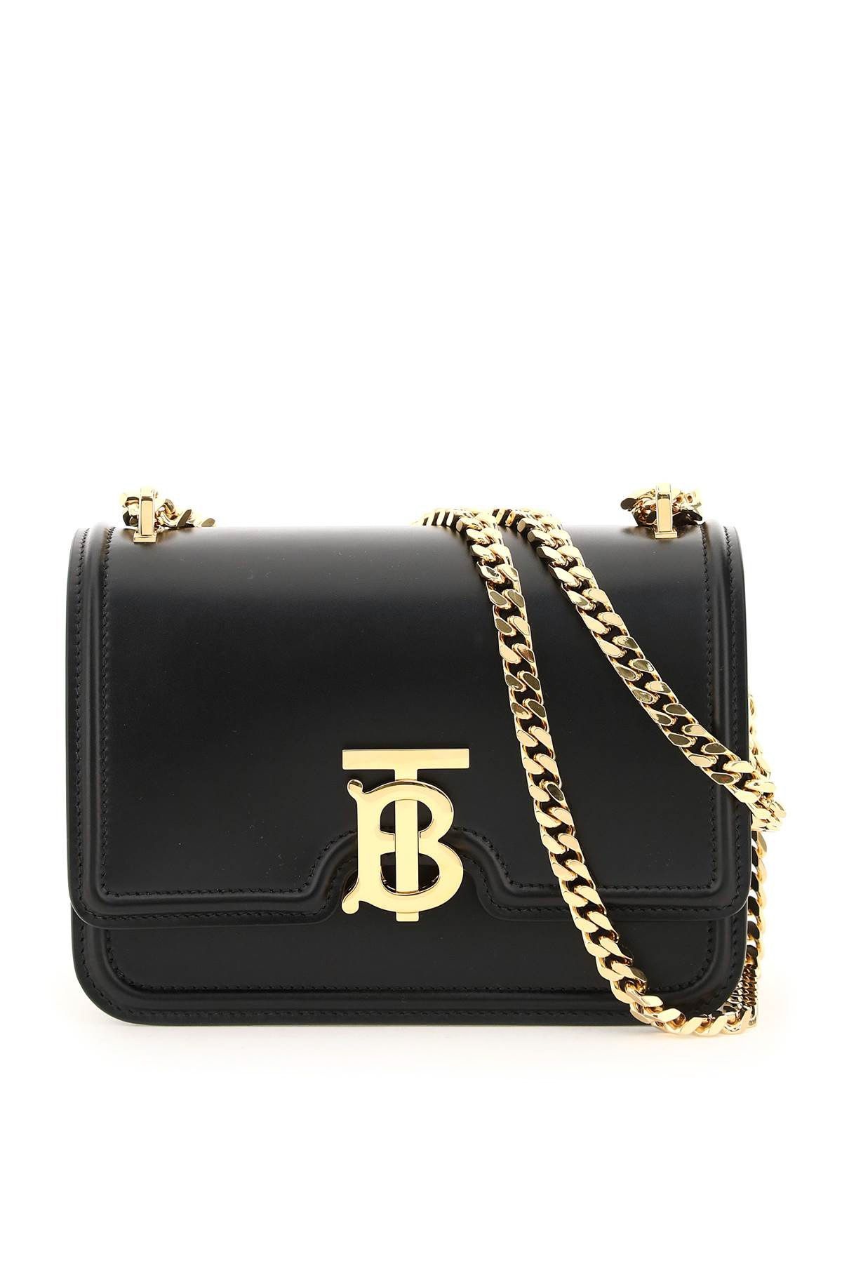 SMALL TB LEATHER BAG WITH CHAIN - 1