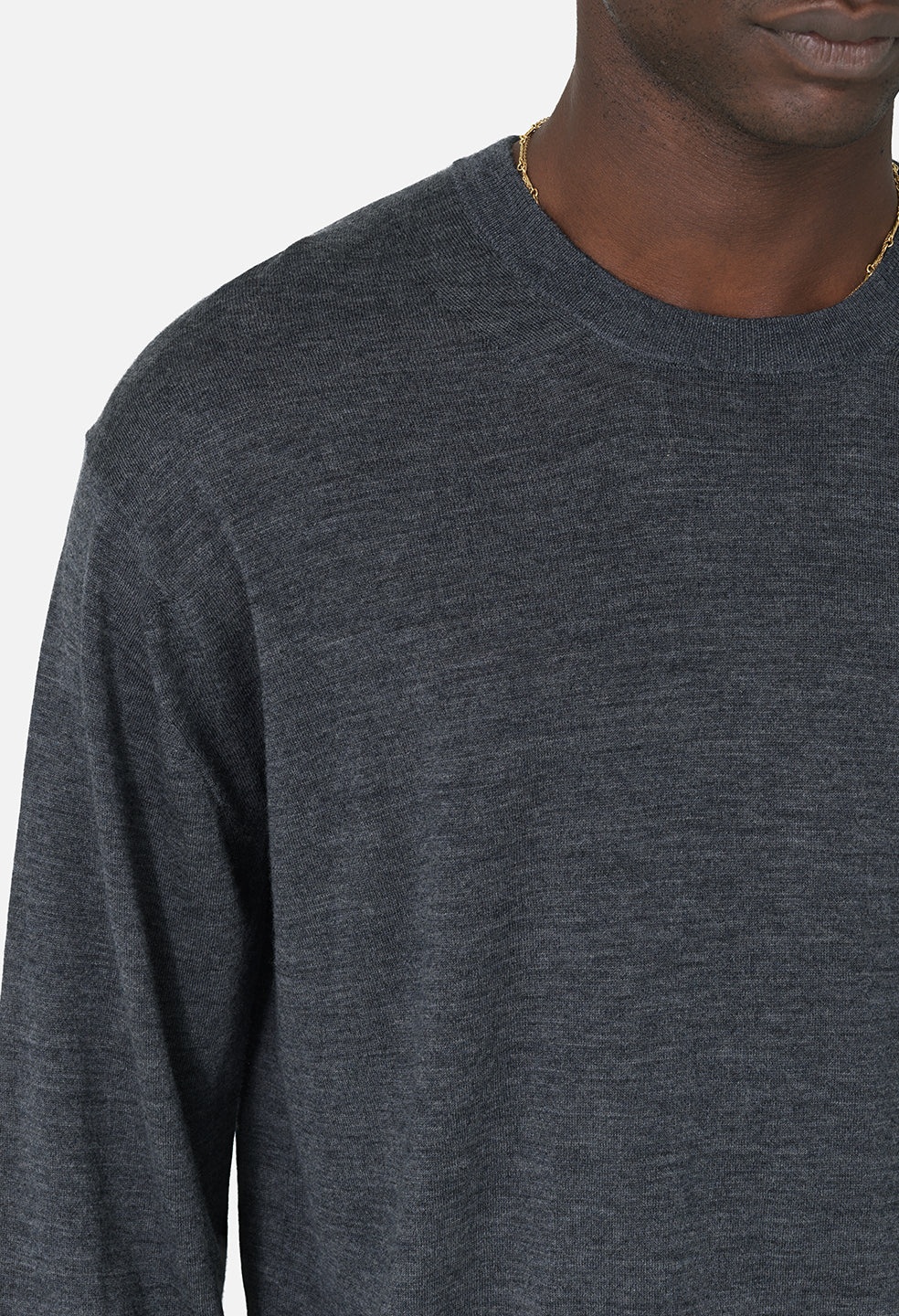 CASHMERE WOOL BLEND CREW - 6