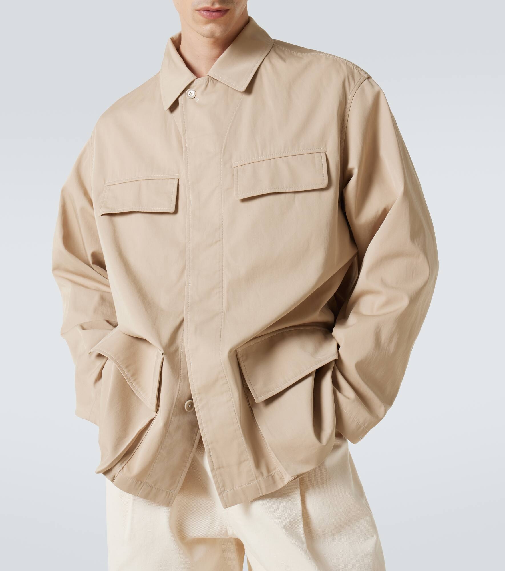 Cotton twill overshirt - 5