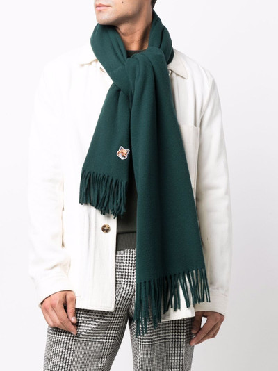 Maison Kitsuné fox-patch scarf outlook