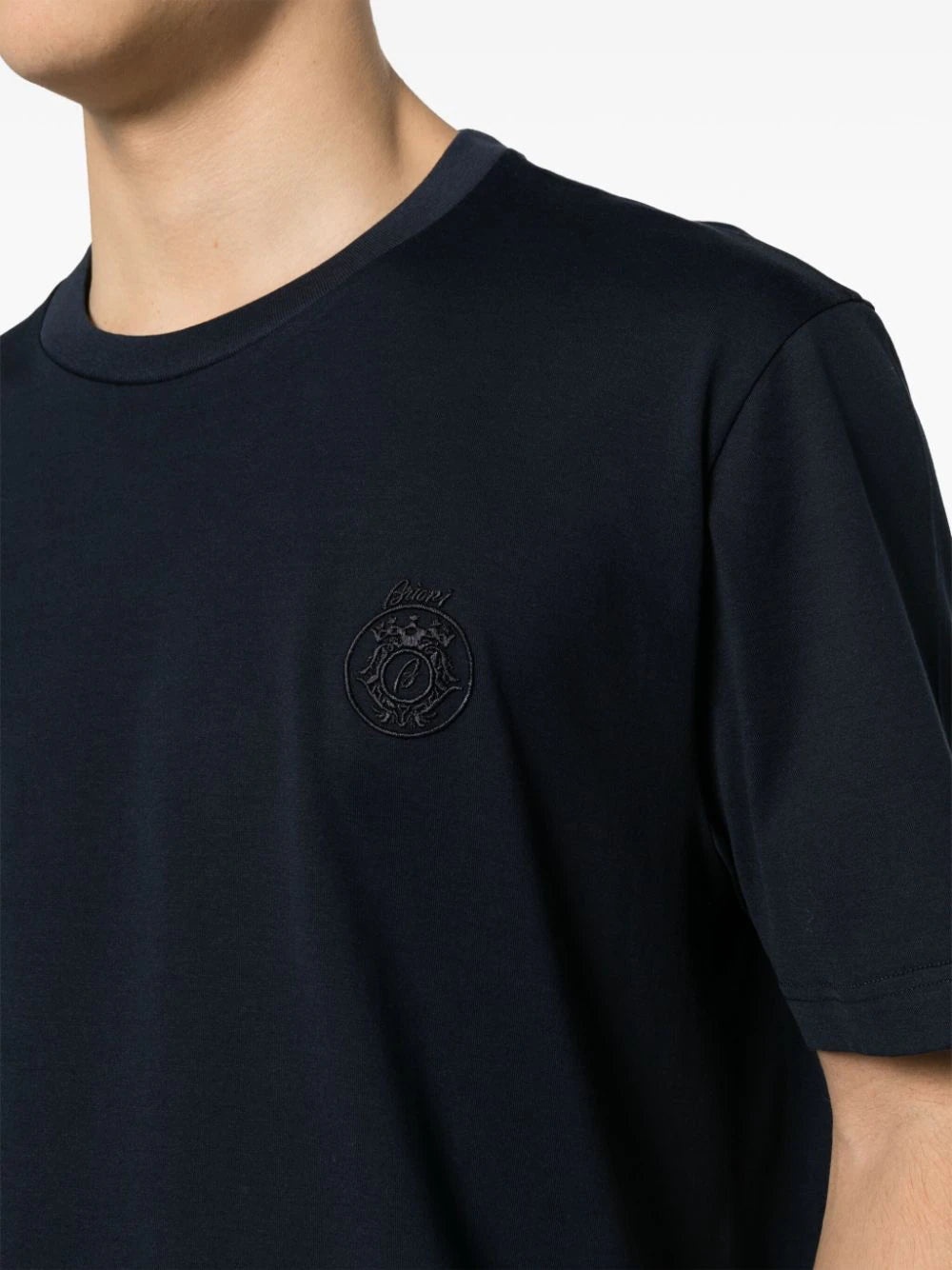 EMBROIDERED-LOGO COTTON T-SHIRT - 4