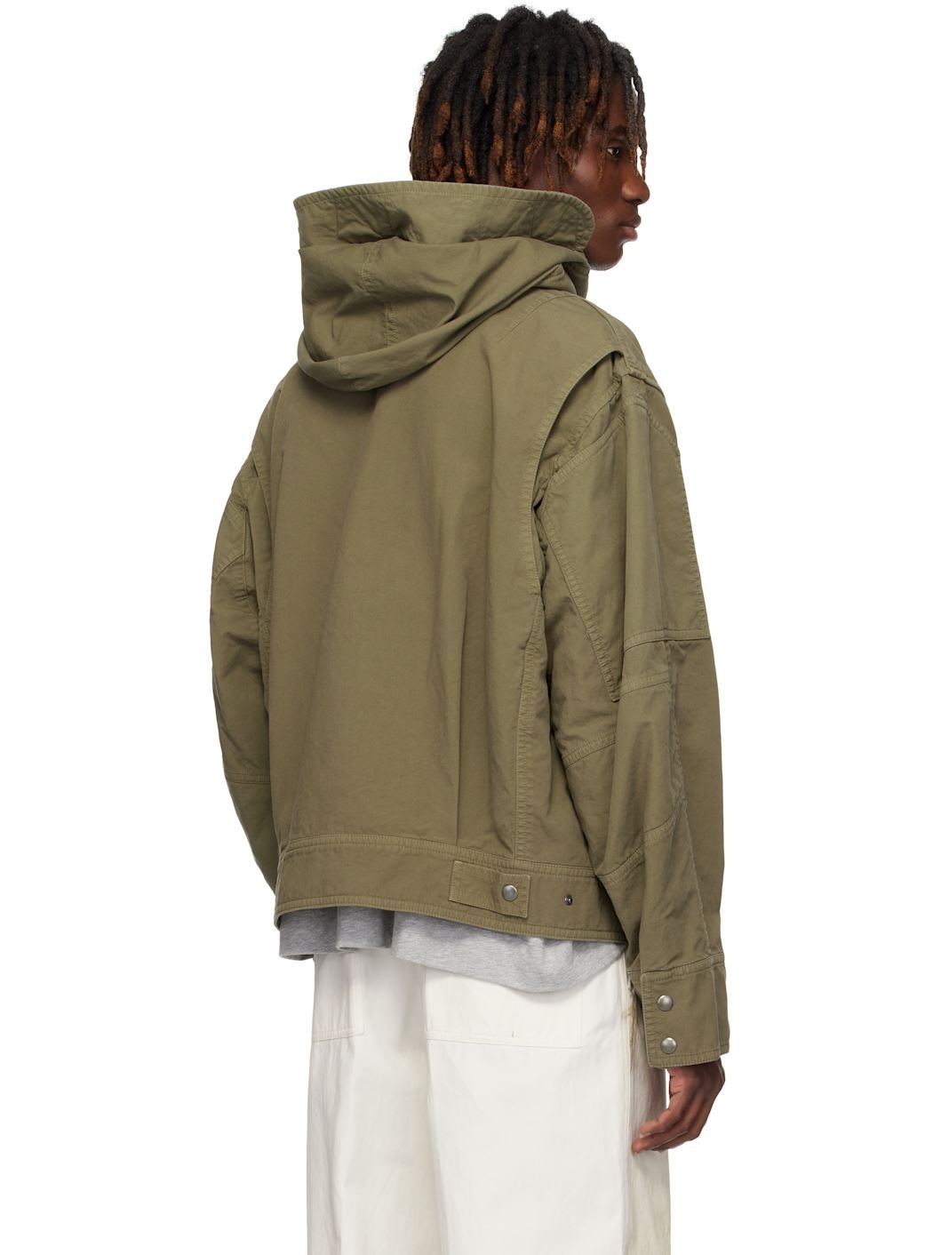 Khaki Flap Pocket Jacket - 3