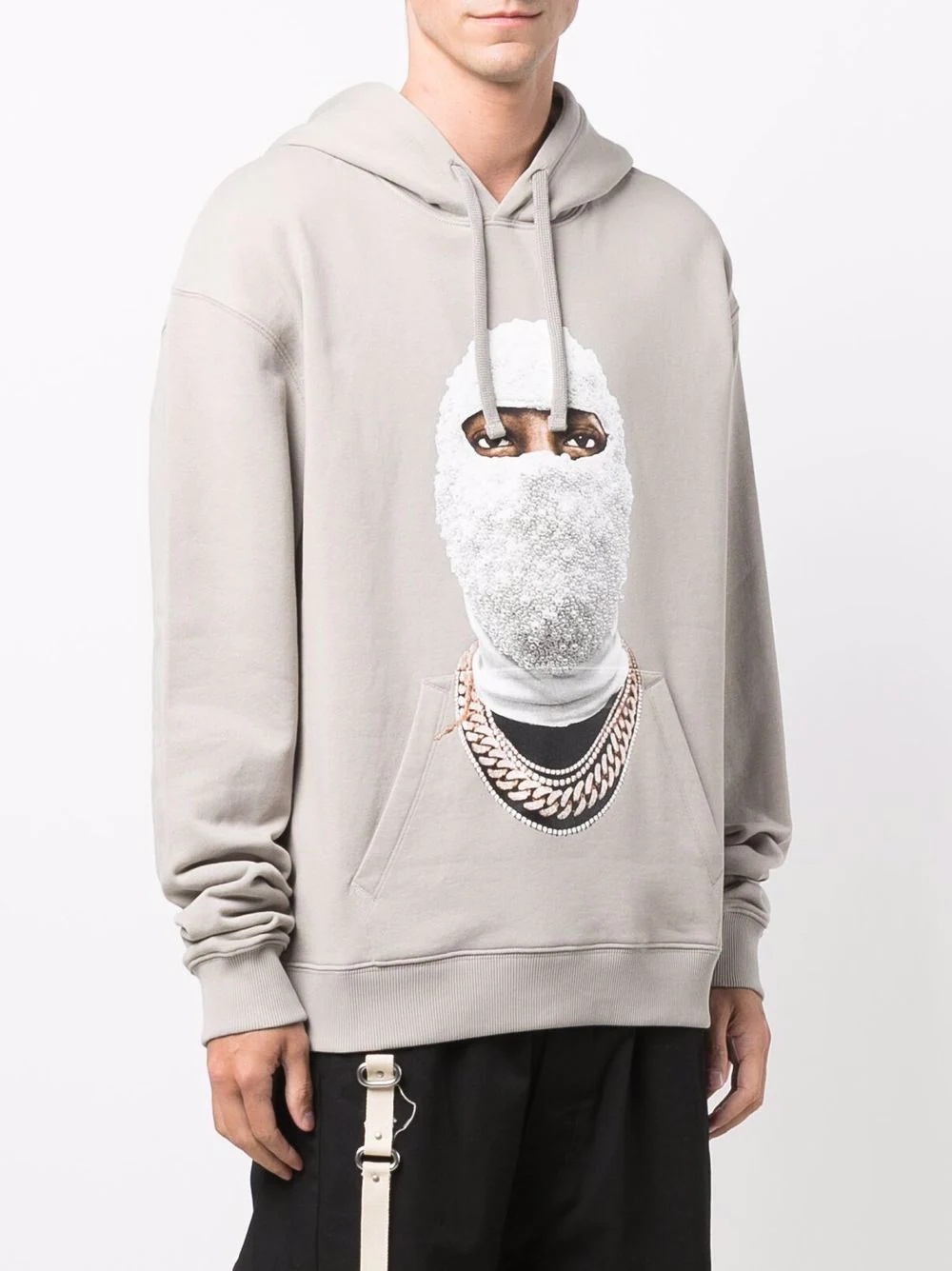 balaclava-print hoodie - 3