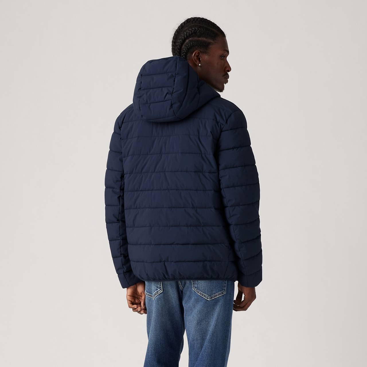HOODED 2 CHEST POCKET PUFFER JACKET - 3