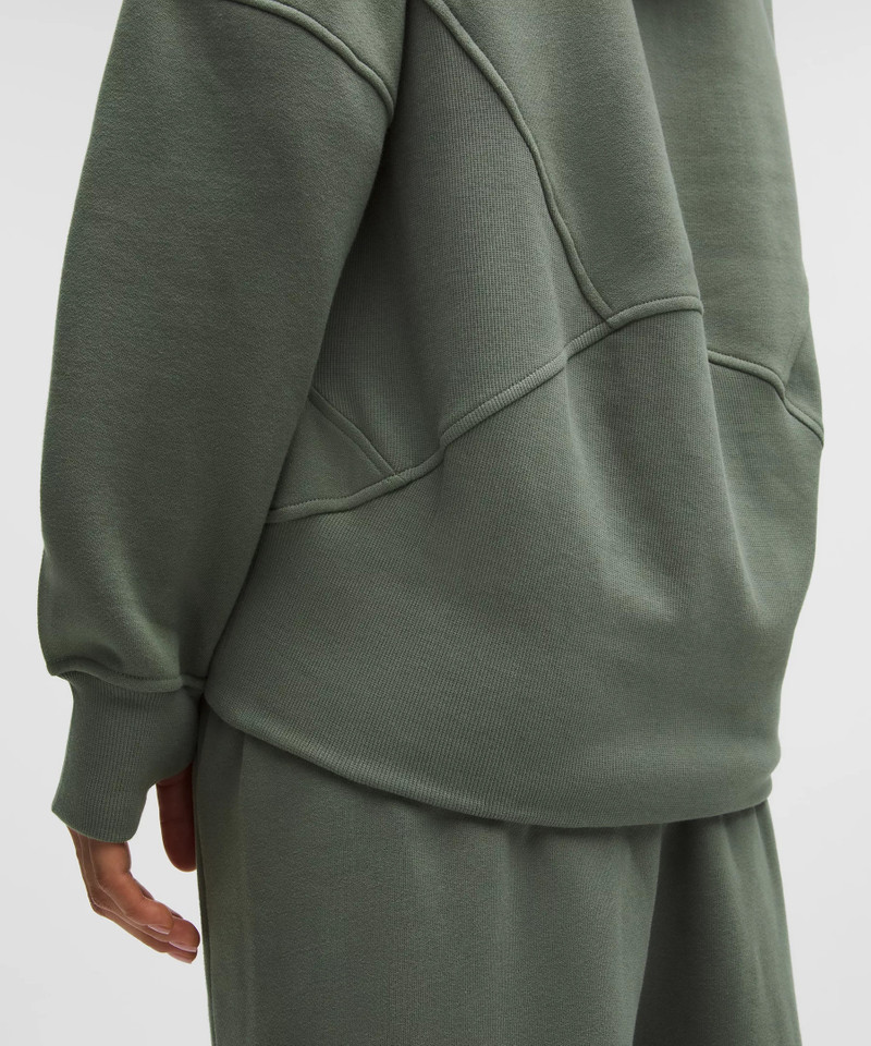 Scuba Oversized Half-Zip Hoodie *Long 7