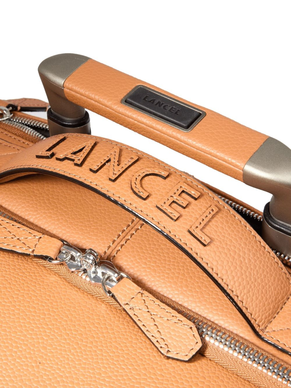 leather logo-plaque suitcase - 4