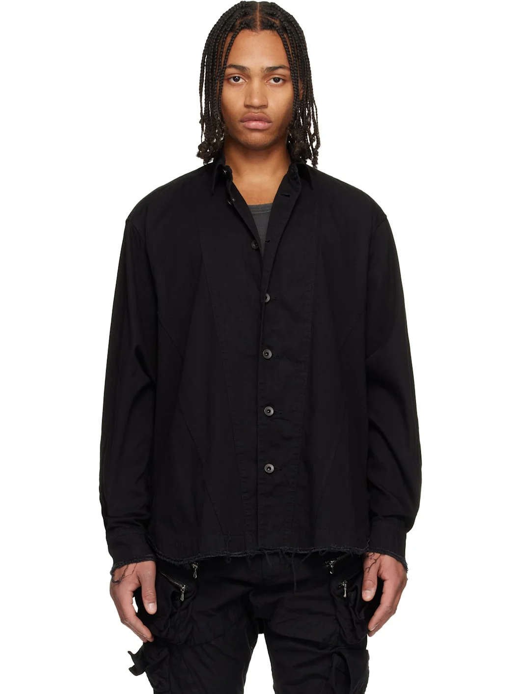 Black Rust Work Denim Shirt - 1