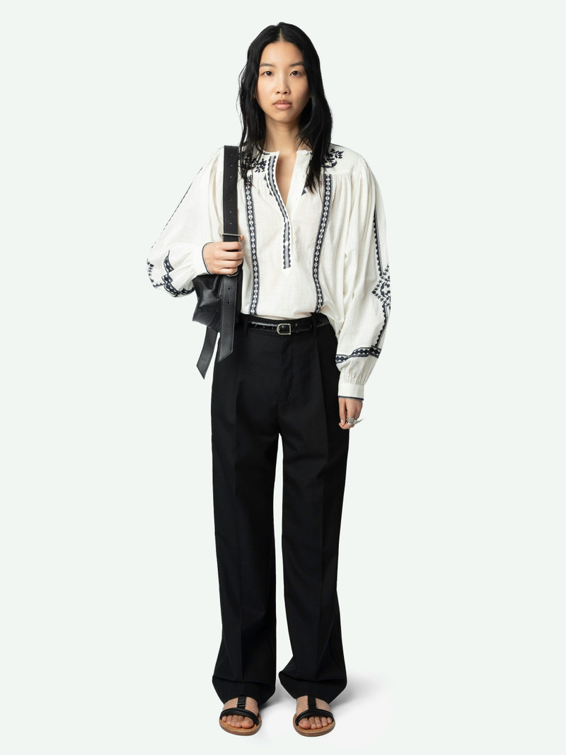 Zadig & Voltaire Tigy Oversized Cotton Blouse outlook