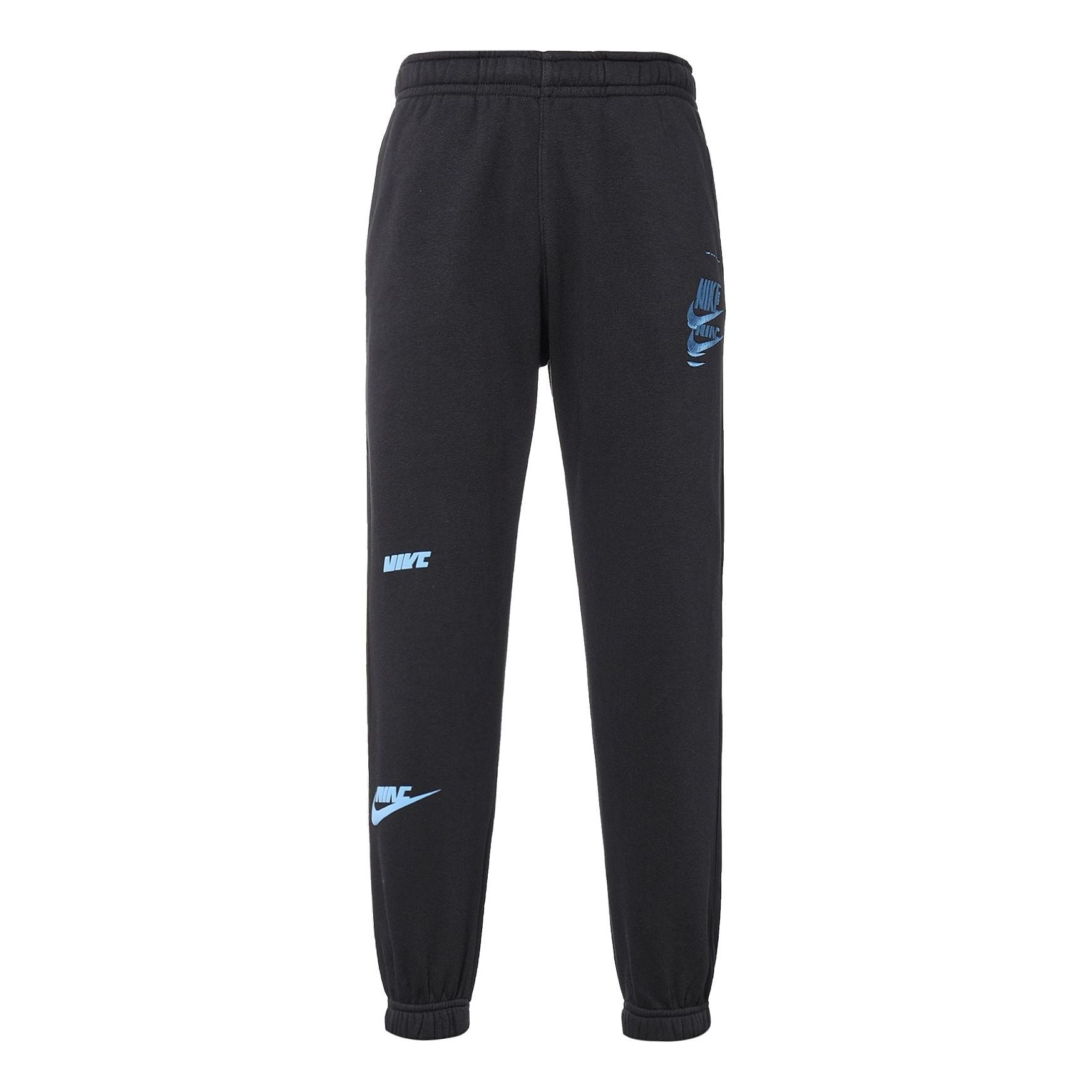 Men's Nike Logo Embroidered Bundle Feet Sports Pants/Trousers/Joggers Autumn Black DM6872-010 - 1