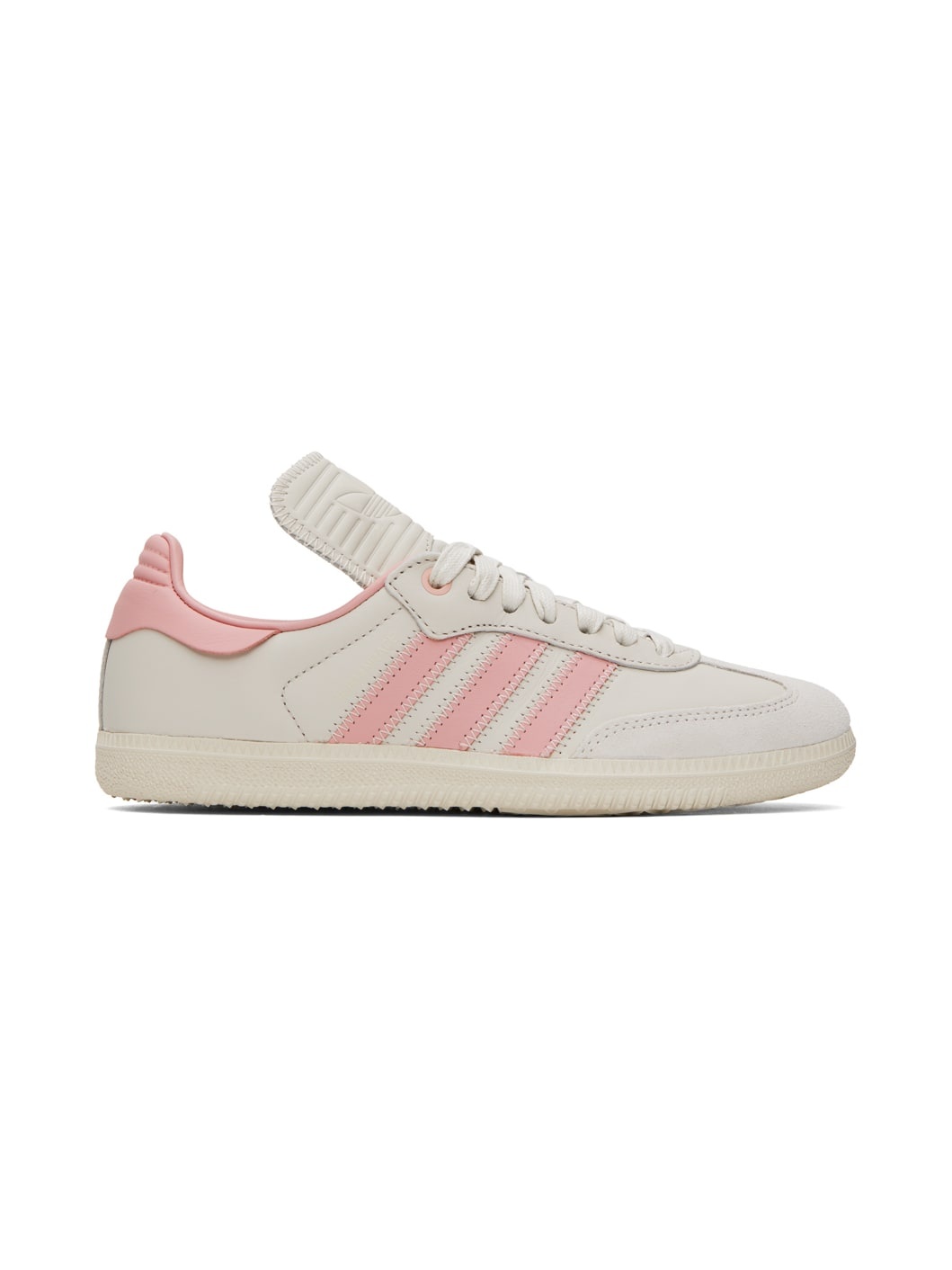 Off-White & Pink Humanrace Samba Sneakers - 1