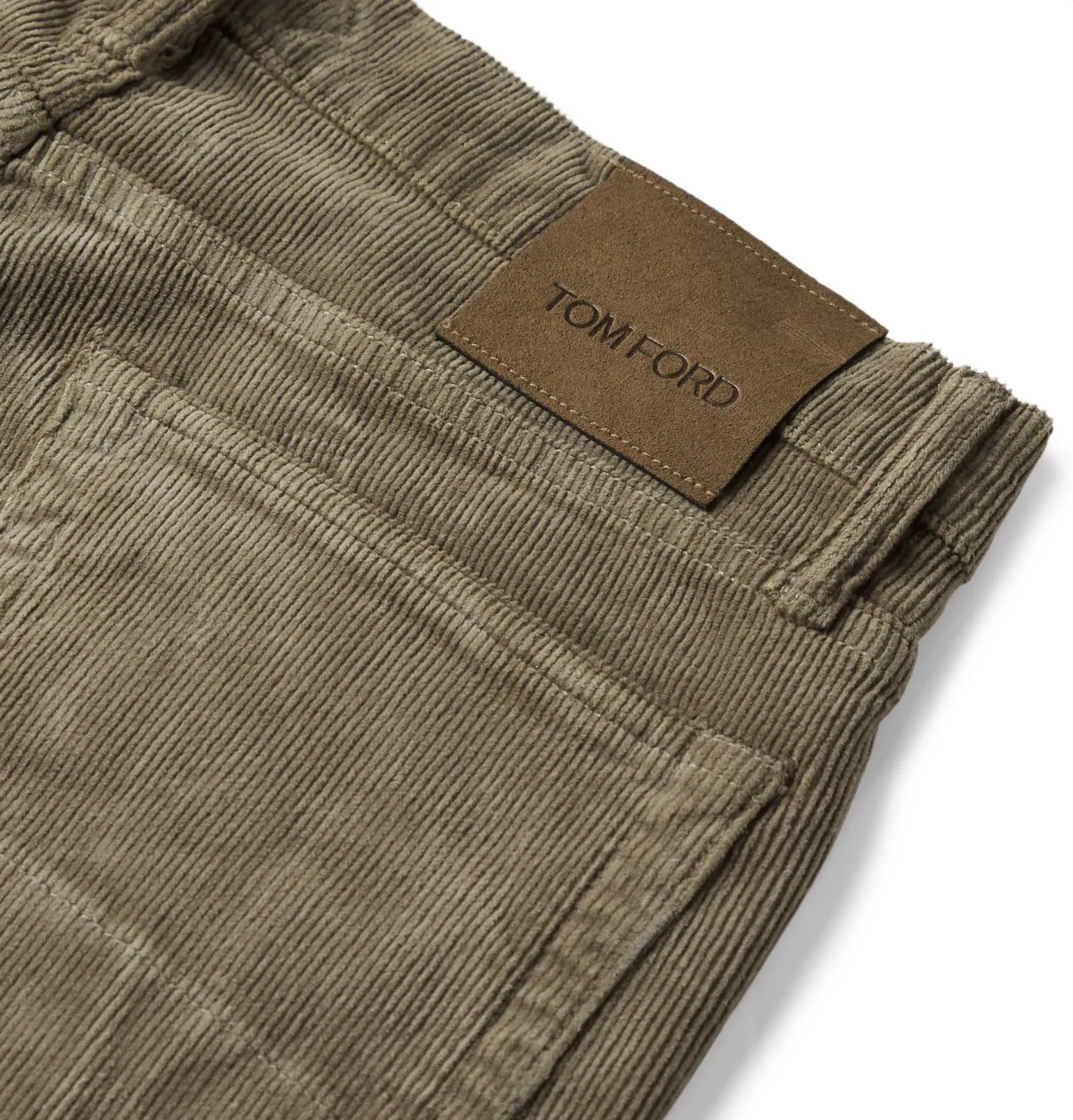 Slim-Fit Cotton-Blend Corduroy Trousers - 5