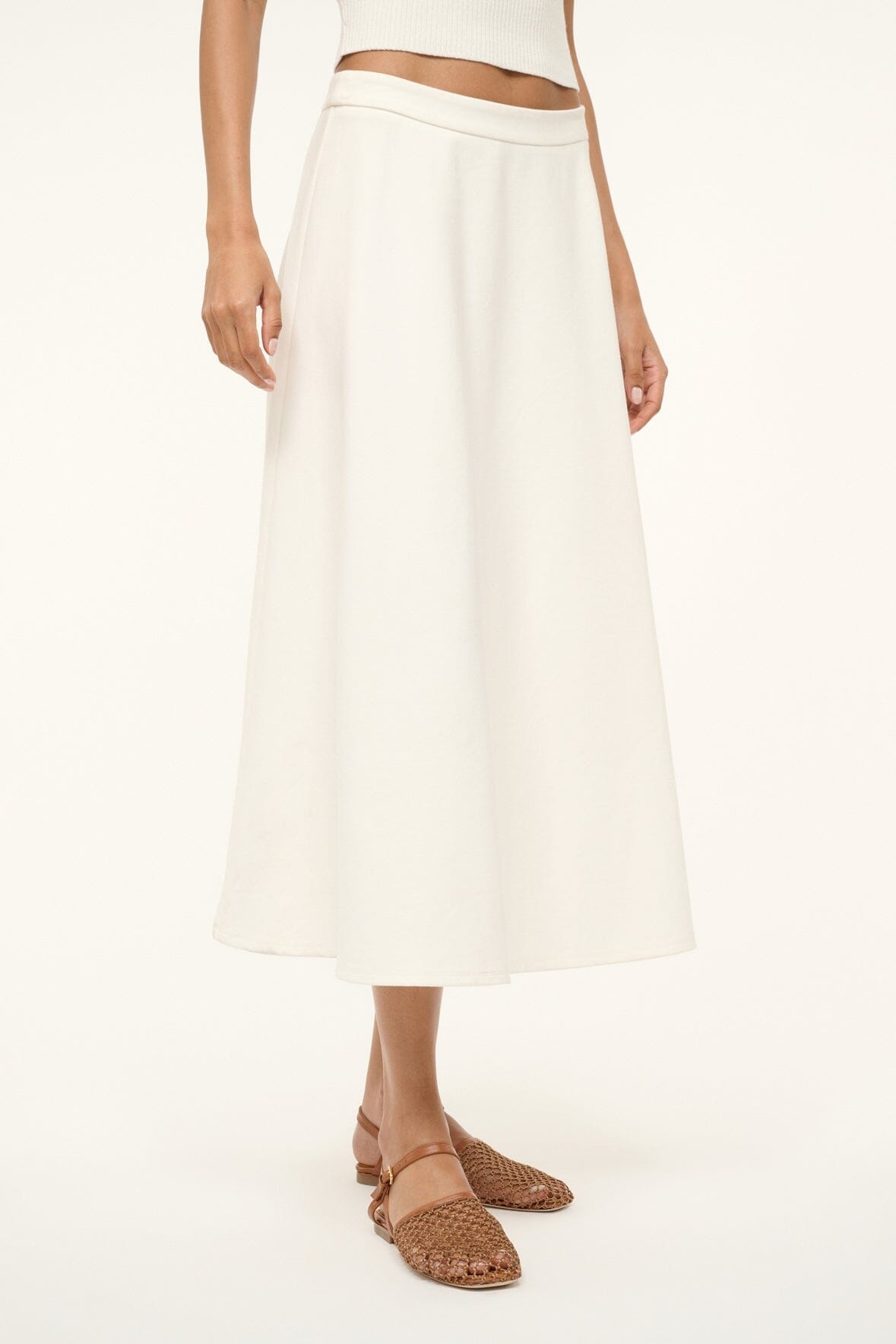 STAUD LIGHTHOUSE SKIRT IVORY - 3