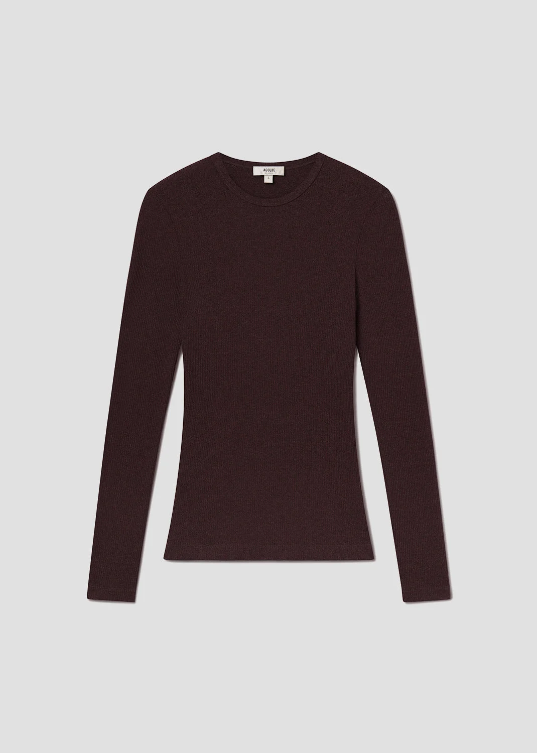 DELPHI SLIM TEE IN RAISIN - 1