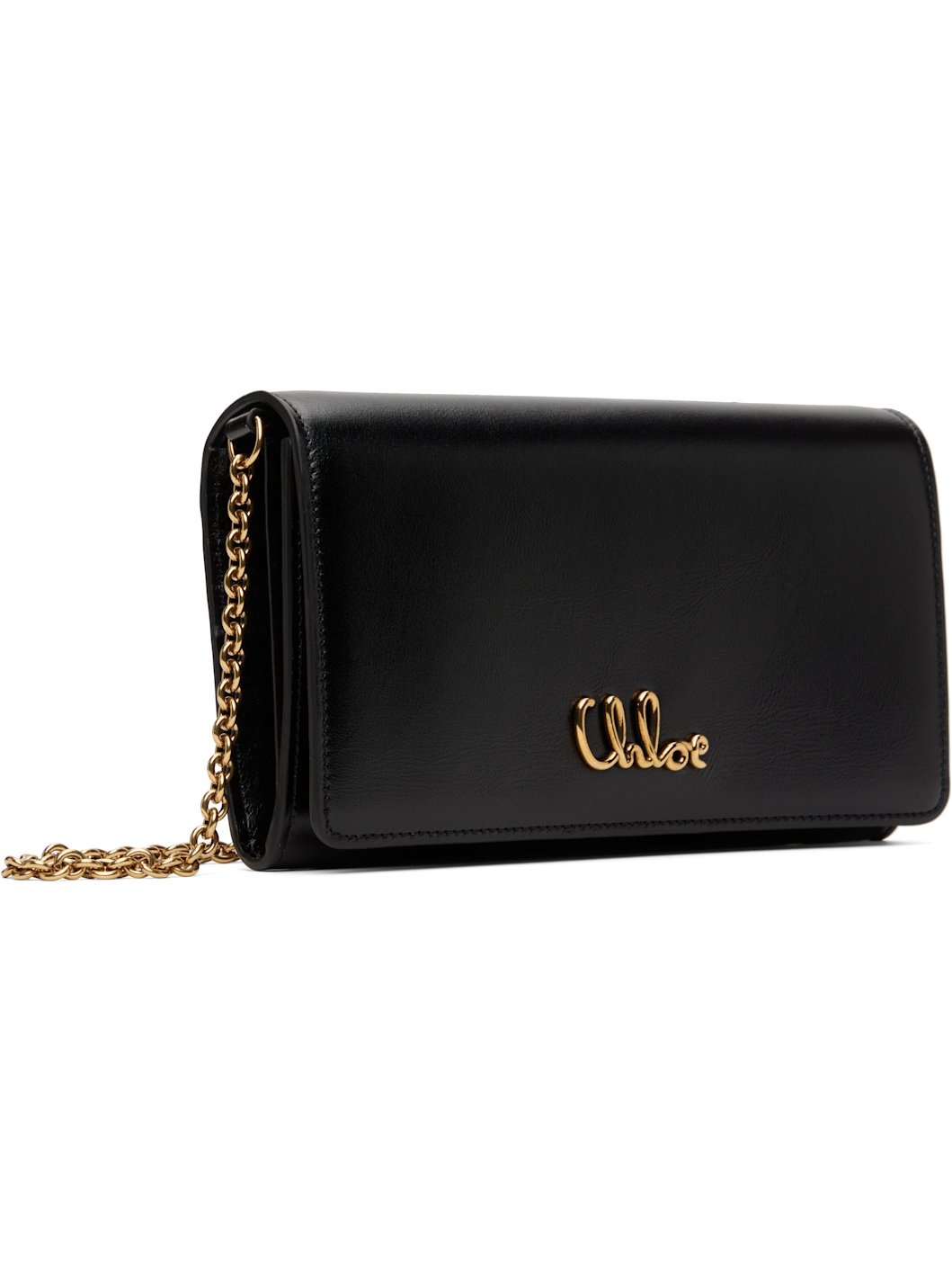 Black 'Chloé Iconic Flap Wallet On Chain' Bag - 2