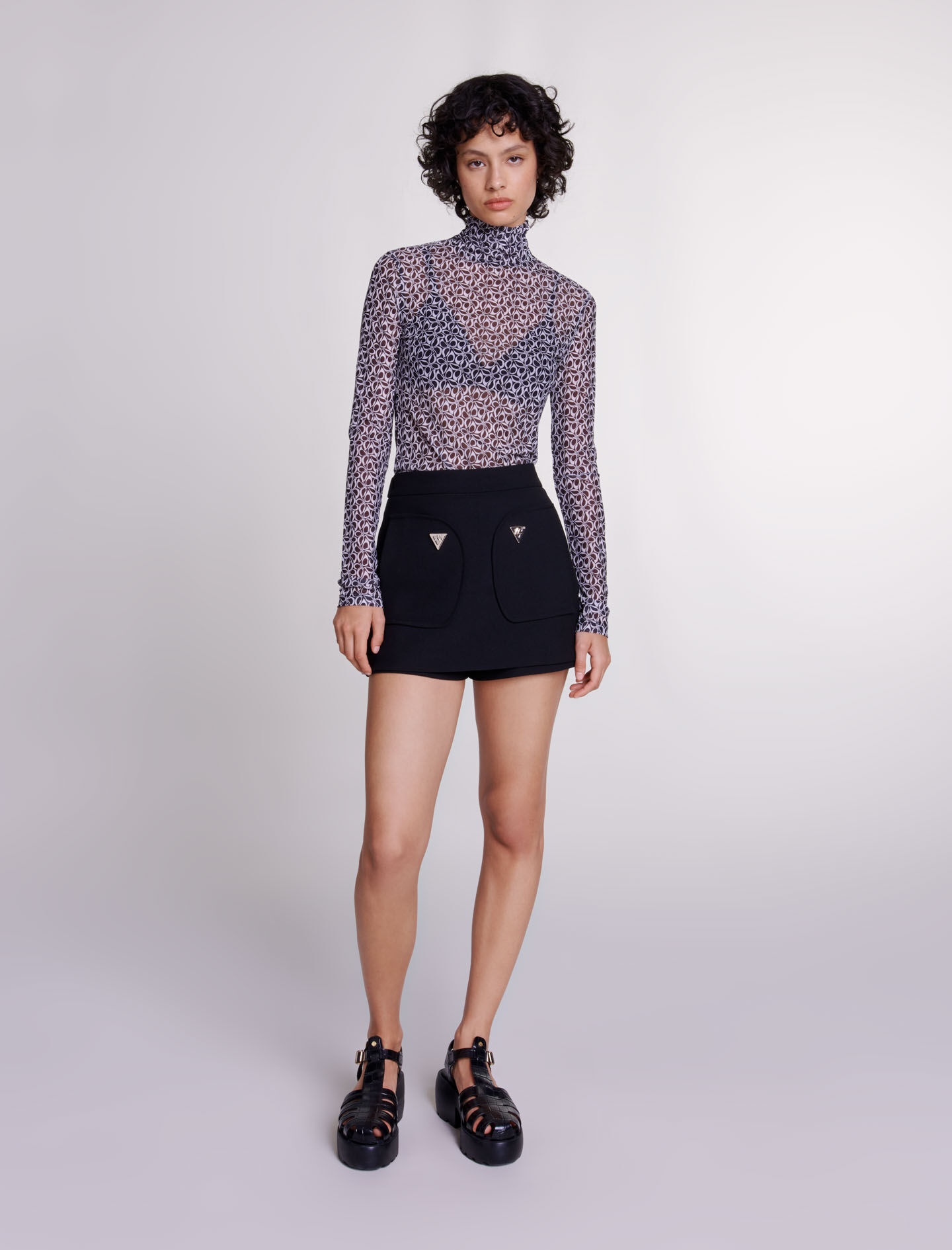 Skort-style shorts - 9