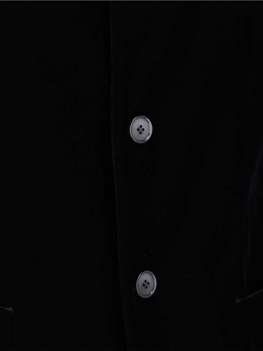 velvet mandarin-collar blazer - 3