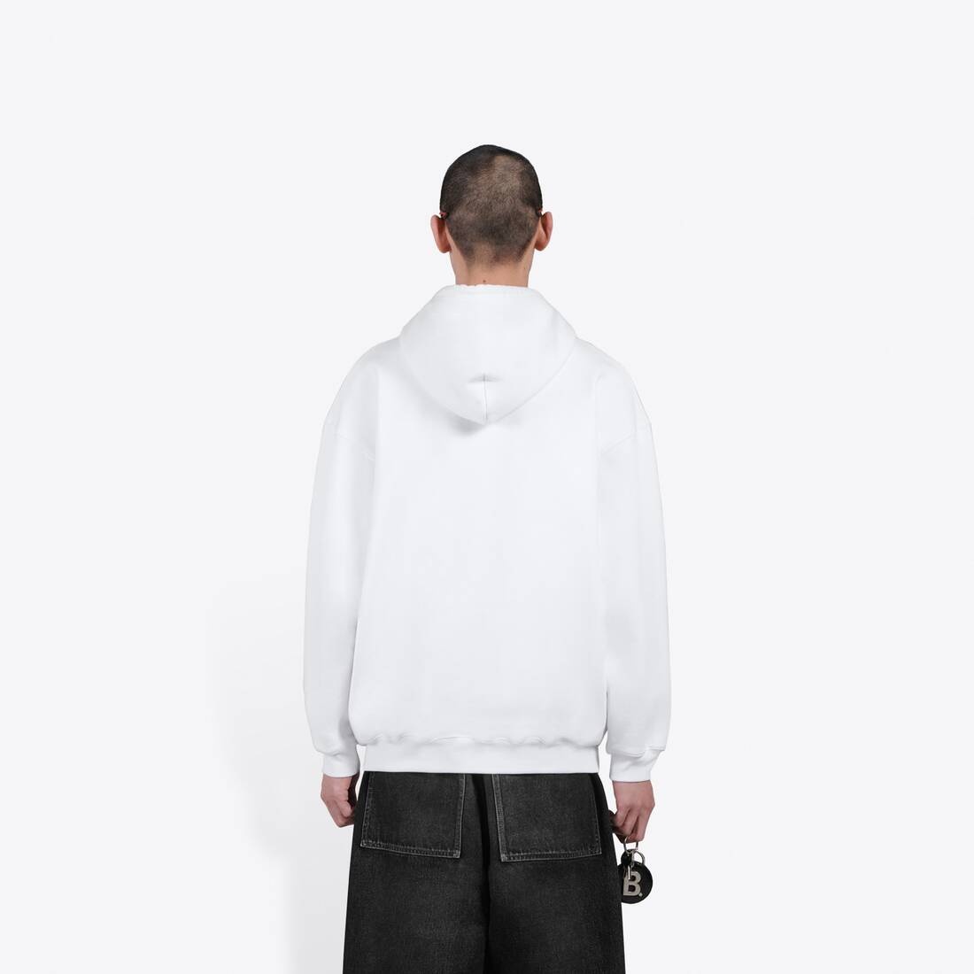 Men's New Copyright Medium Fit Hoodie in White - 7