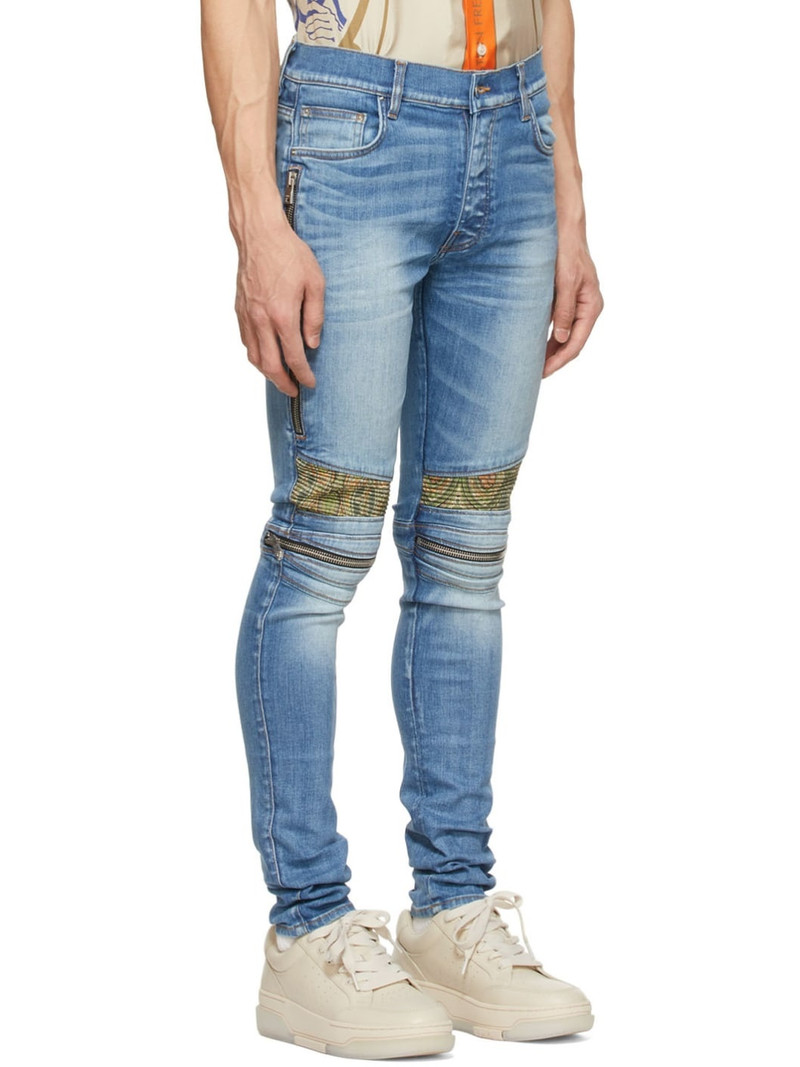 Blue Paneled Jeans 2