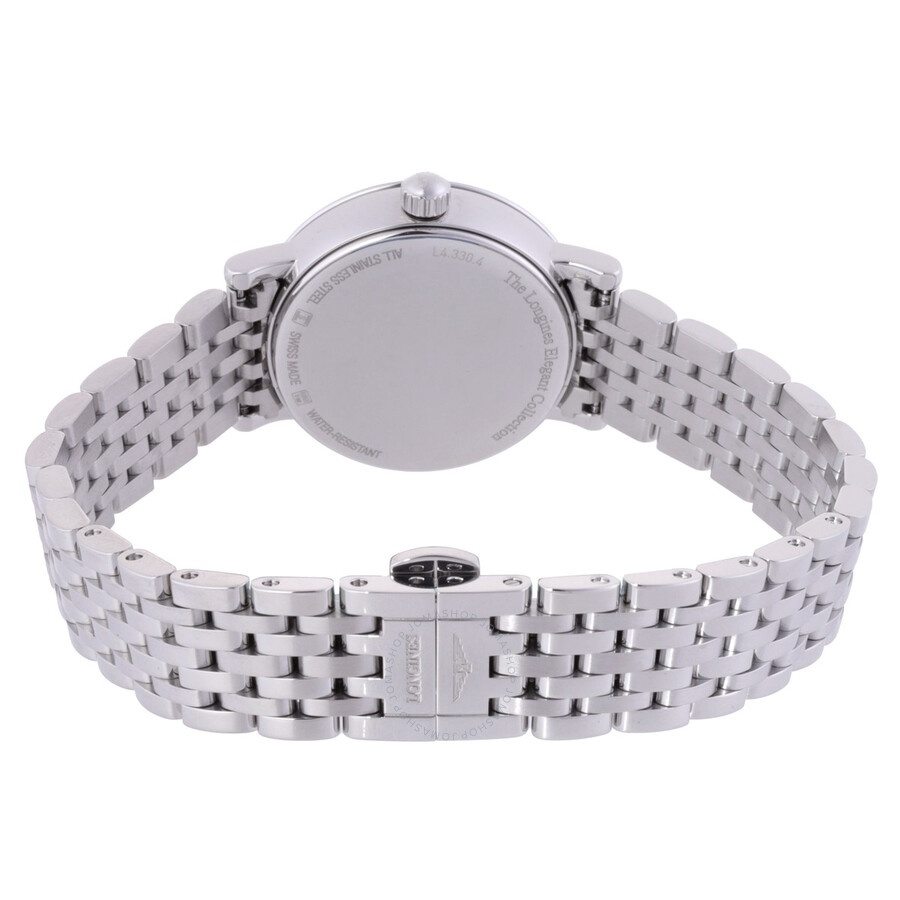 Longines Elegant Quartz Moon Phase White Dial Ladies Watch L4.330.4.11.6 - 3
