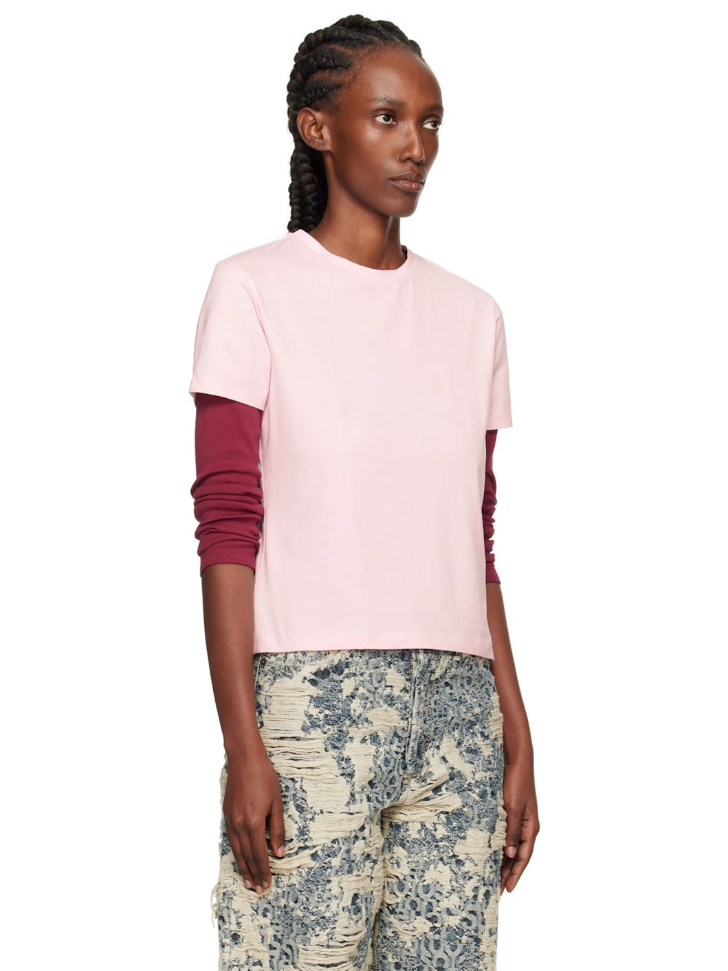 Pink Logo Patch T-shirt - 2