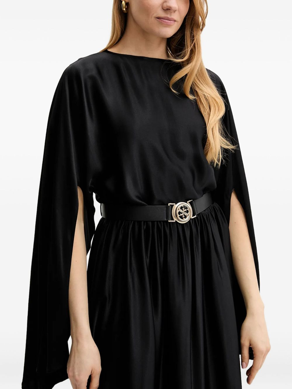 split-sleeve midi dress - 3