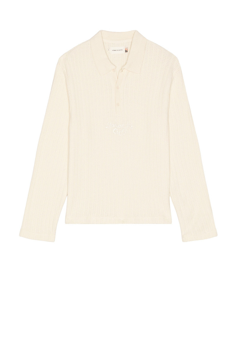 Long Sleeve Knit Polo 1