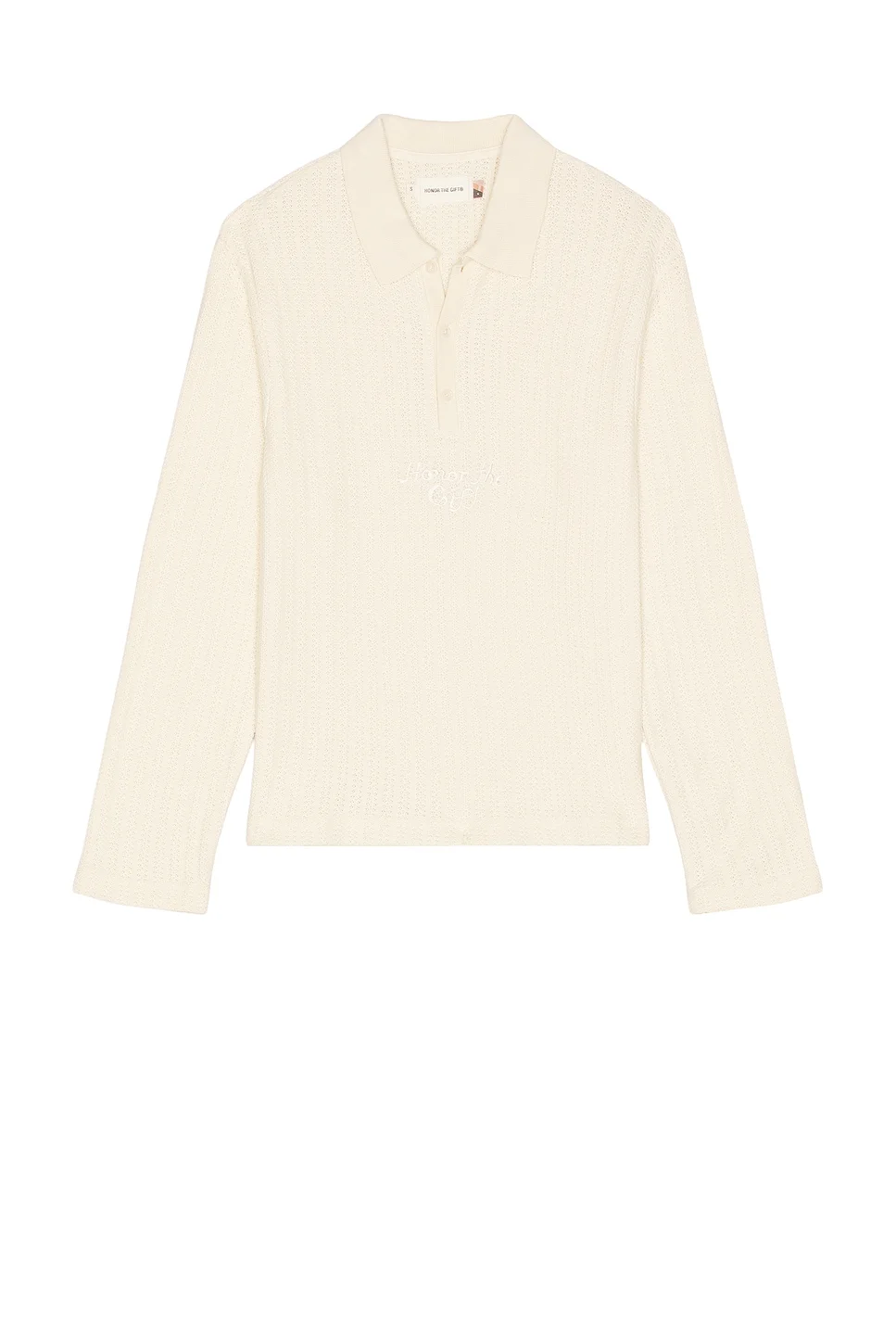 Long Sleeve Knit Polo - 1